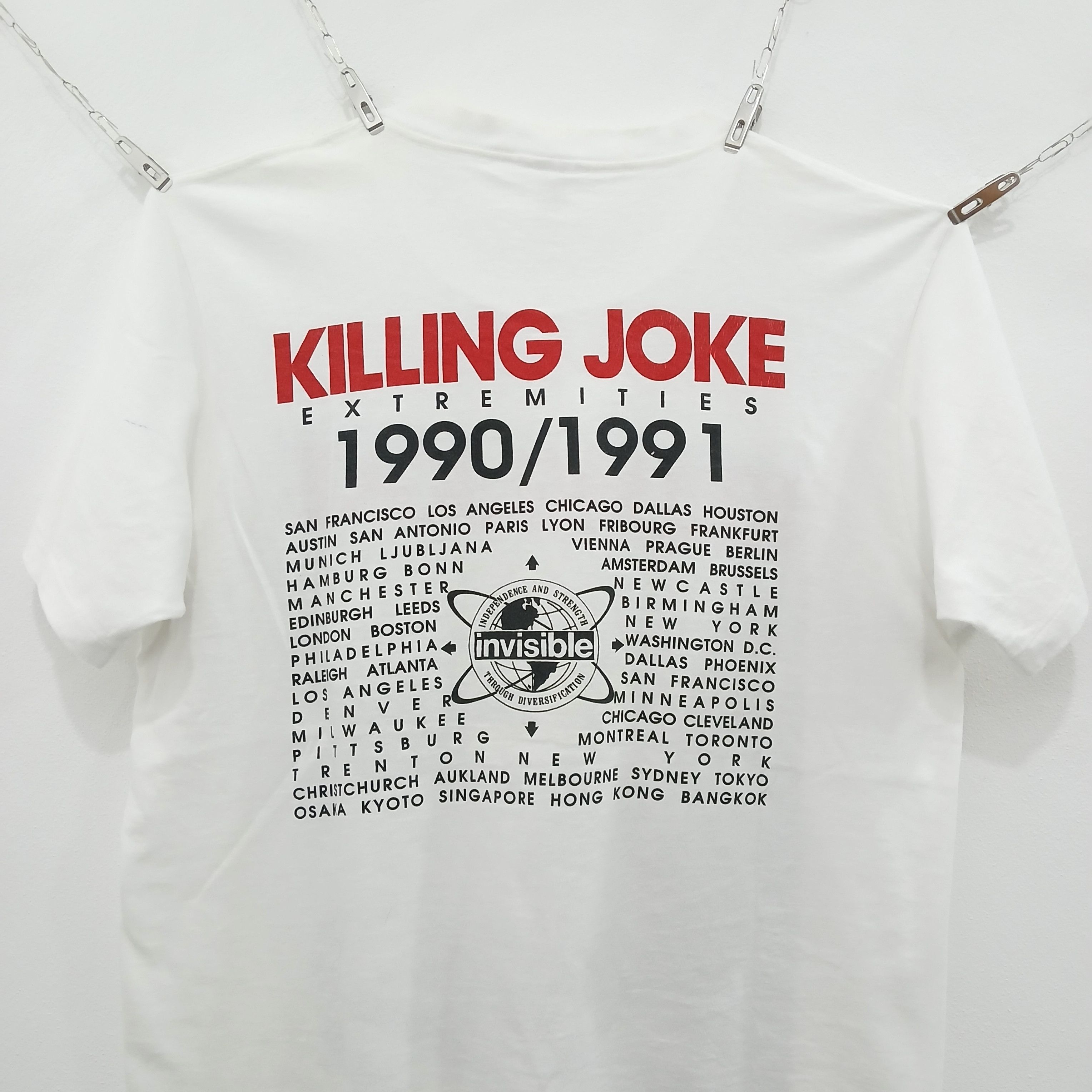 Vintage KILLING JOKE Band Vintage Tee 90's *Rare Size US L / EU 52-54 / 3 - 4 Thumbnail