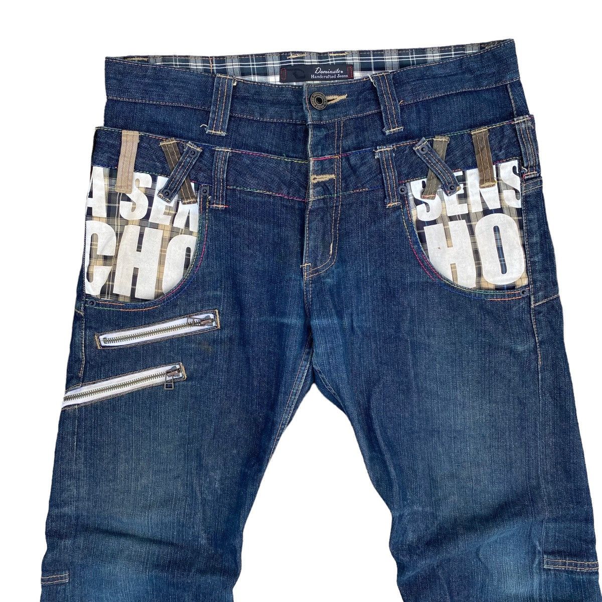 Dominate Handcrafted Zipper J-Curve Denim Jeans