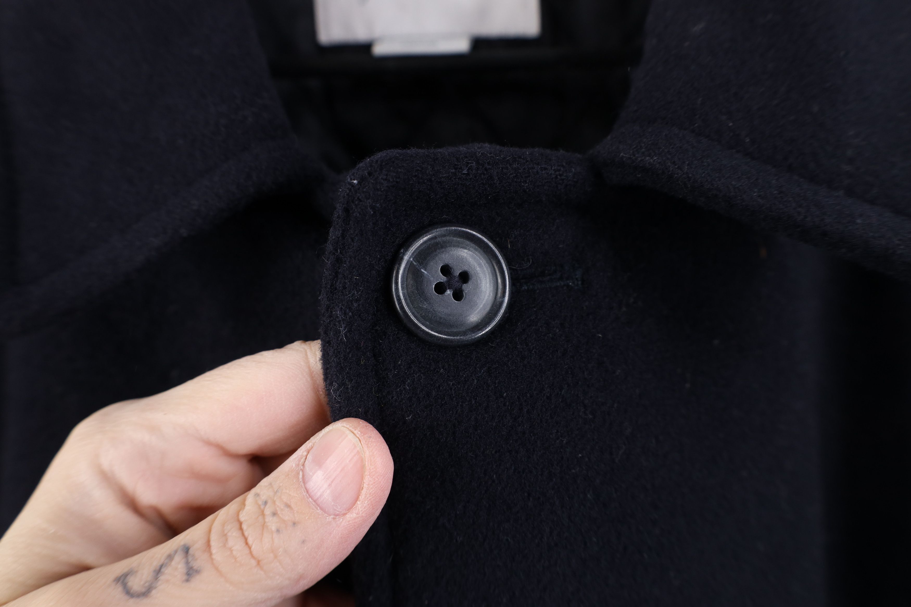 J.Crew Vintage J Crew Quilted Wool Collared Button Jacket Navy Blue Size US XL / EU 56 / 4 - 10 Thumbnail