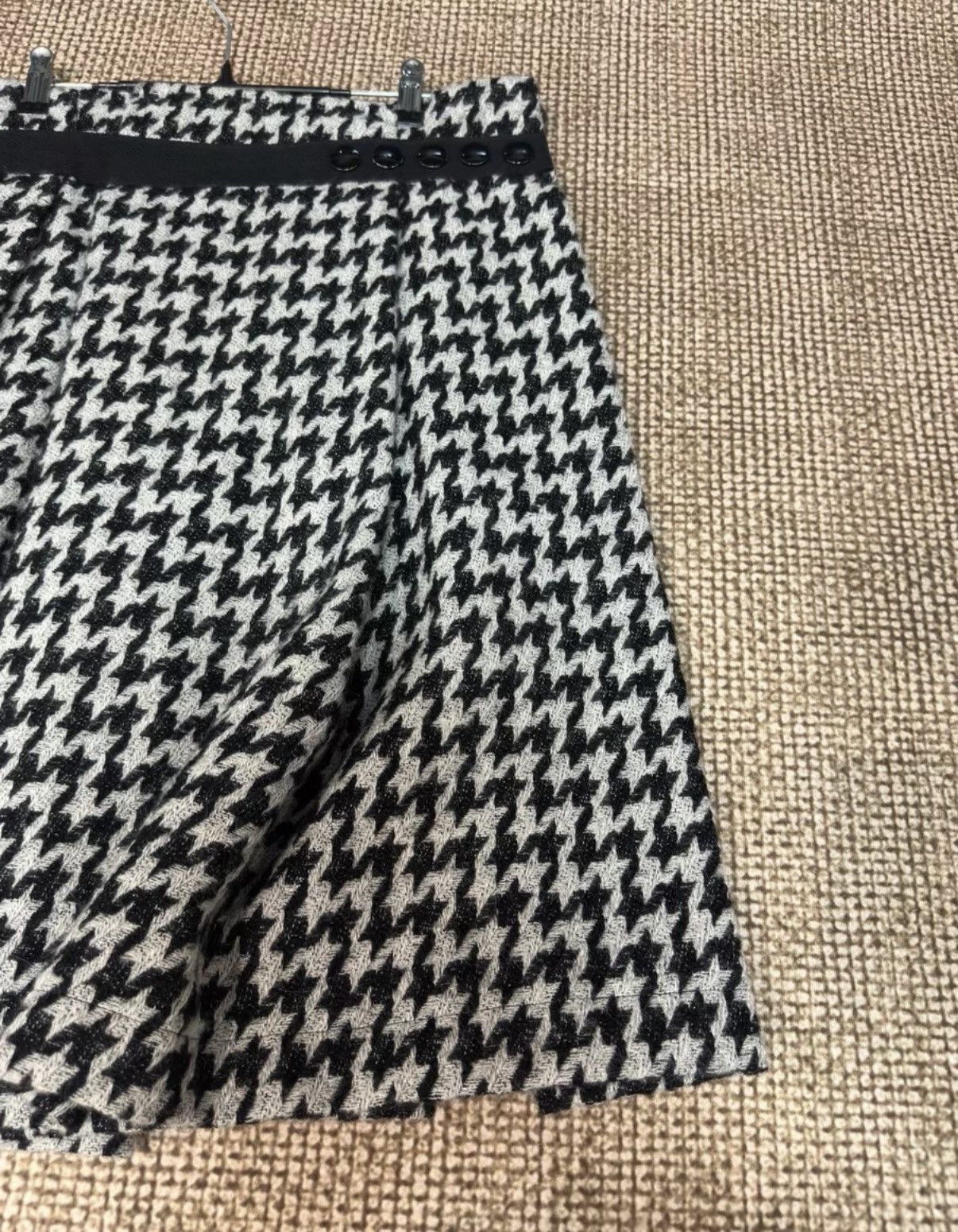 Comme des Garcons Comme des Garçons Houndstooth Wool Blend Pleated Skirt K23 Size 25" / US 0 / IT 36 - 2 Thumbnail