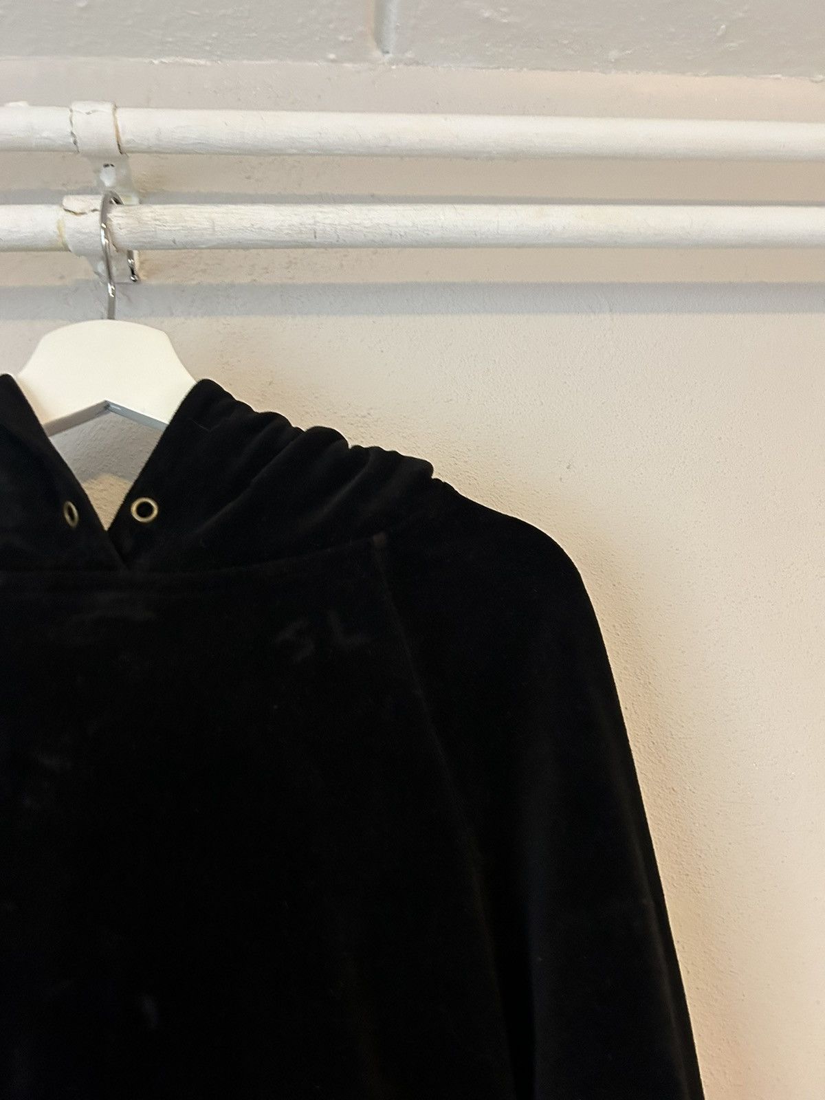Saint Laurent Paris Distressed Velvet Hoodie Size US L / EU 52-54 / 3 - 4 Thumbnail