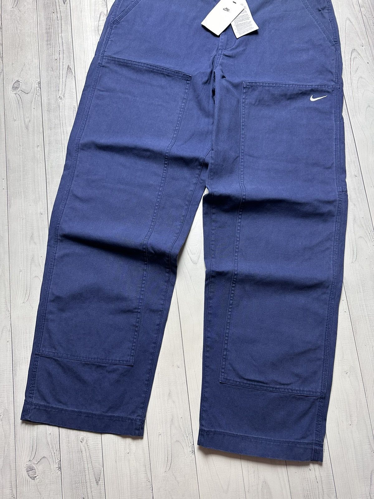 Nike × Vintage Vintage Nike pants Y2K denim jeans size 36 blue logo Size US 36 / EU 52 - 2 Thumbnail