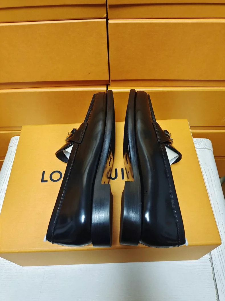 Louis Vuitton Louis Vuitton LV Louis Vuitton Metal Logo Loafers-2506 Size US 6 / IT 36 - 6 Thumbnail