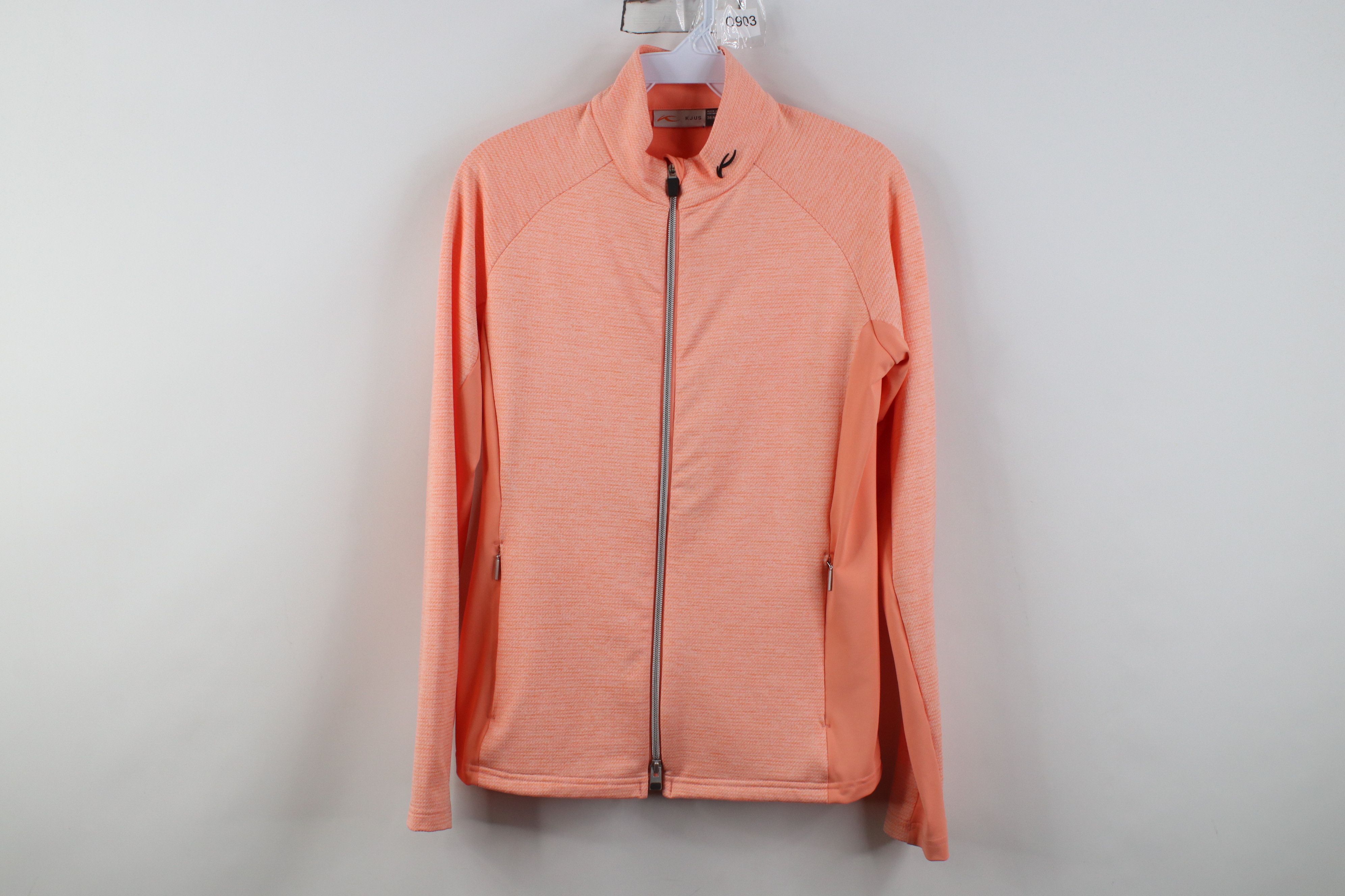 KJUS Kjus UPF 50 Knit Golf Golfing Full Zip Jacket Salmon Pink Size XS / US 0-2 / IT 36-38 - 1 Thumbnail