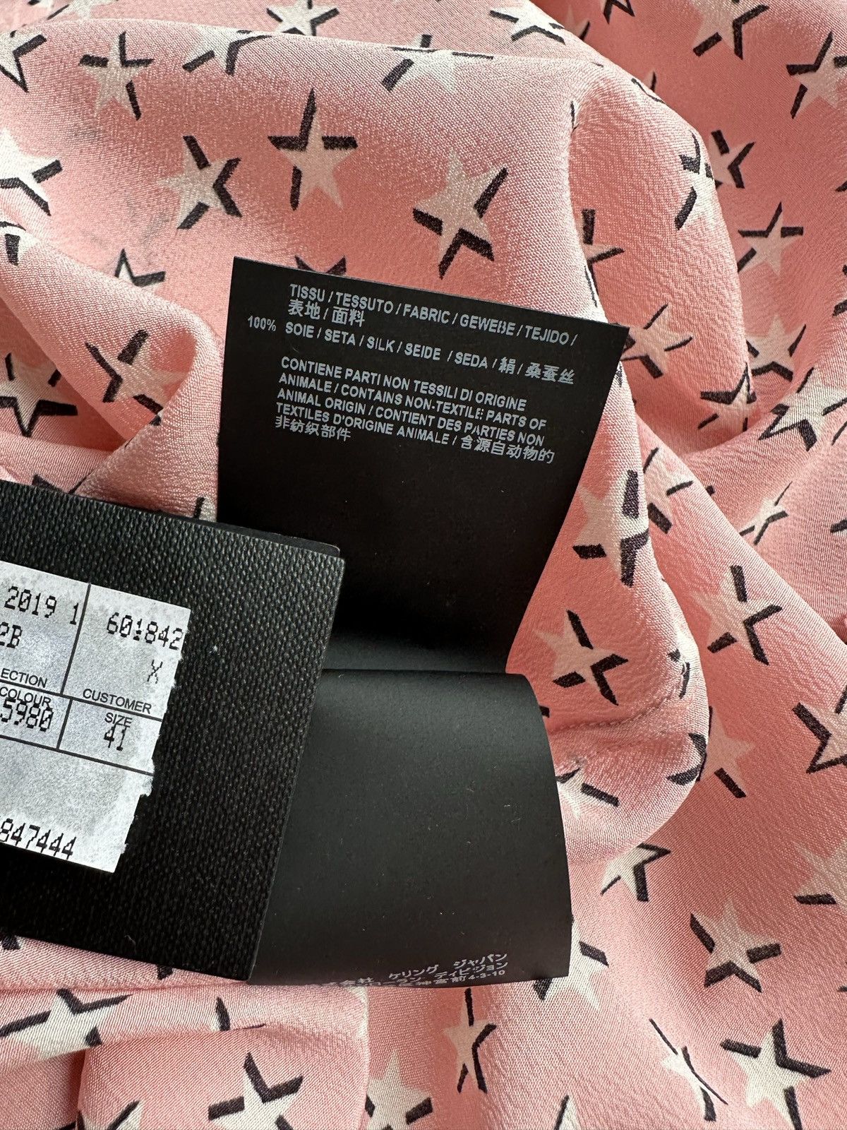 Saint Laurent Paris SS19 Saint Laurent star 💯% silk shirt 41 grail Size US L / EU 52-54 / 3 - 22 Thumbnail