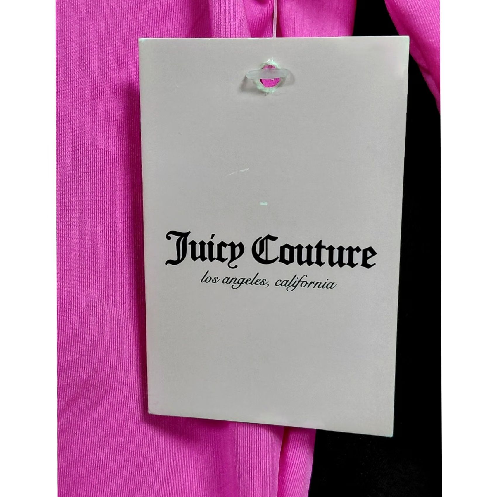 Juicy Couture Juicy Couture Pink Long Sleeve Top Solid Knit Women S Blouse Crew Neck Pullover Stretch Casual Front Logo Printed Quick Ship NWT Size S / US 4 / IT 40 - 6 Thumbnail