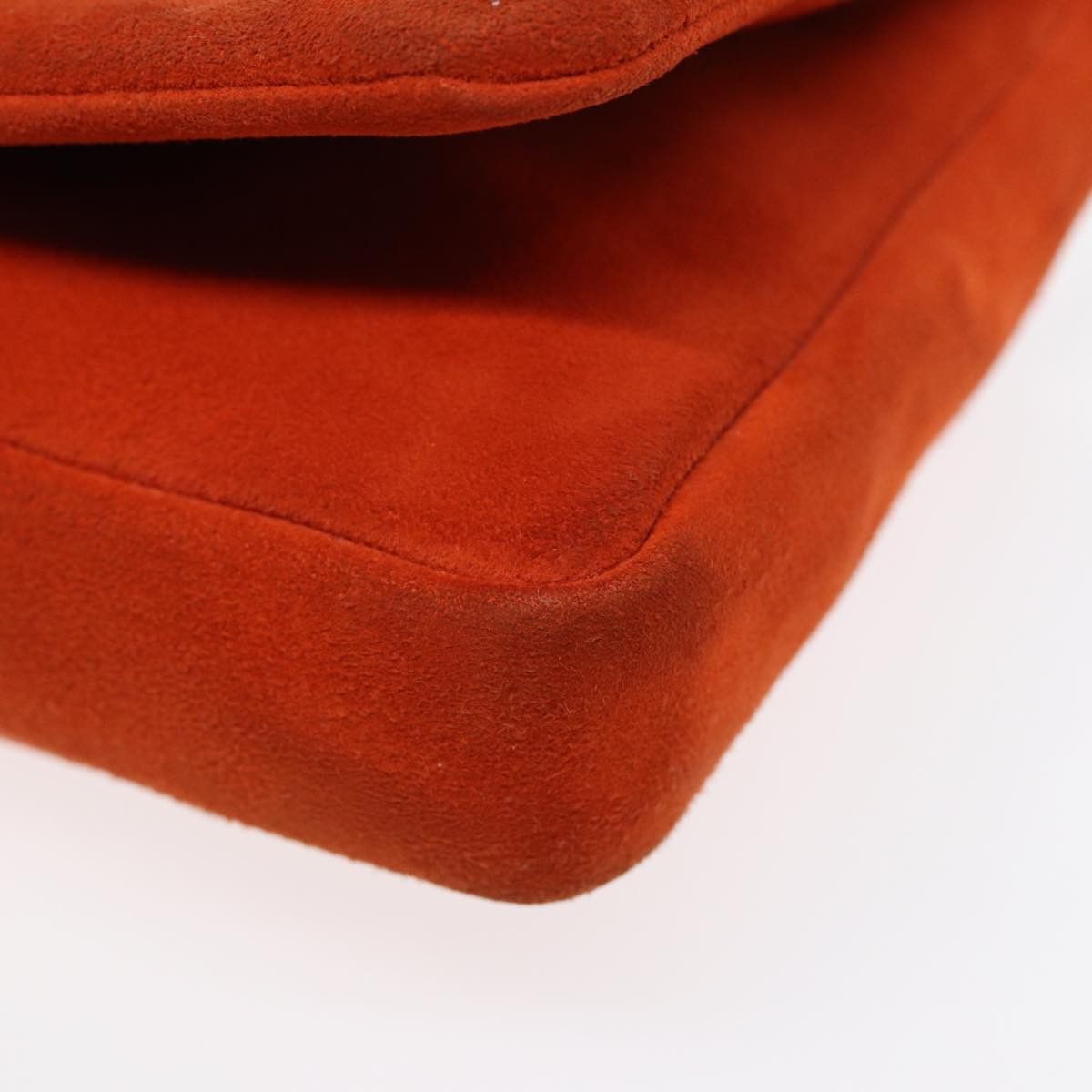Prada PRADA Shoulder Bag Suede Orange Silver Size ONE SIZE - 10 Thumbnail