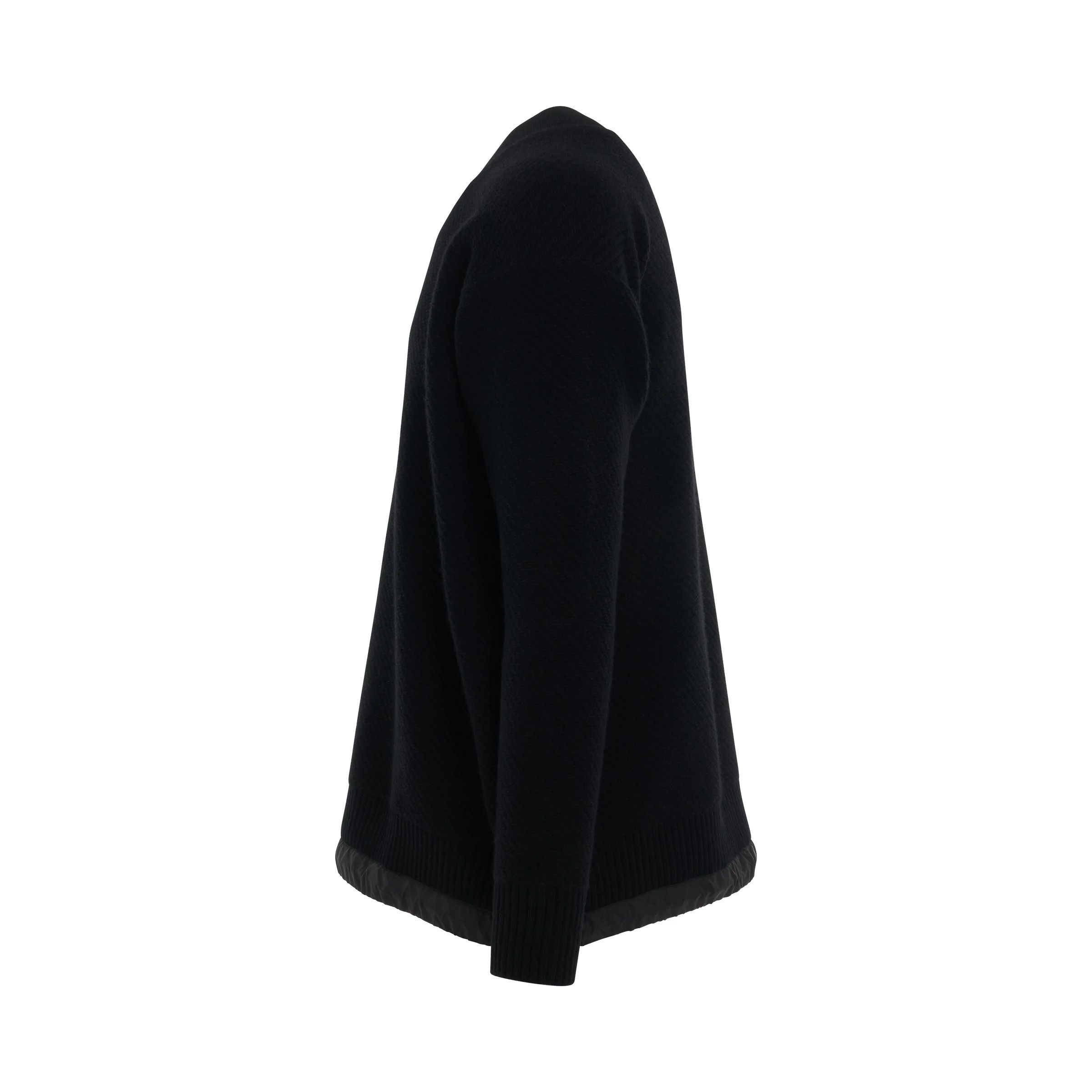 Sacai o1mris0824 Knit Pullover in Black Size US S / EU 44-46 / 1 - 3 Thumbnail