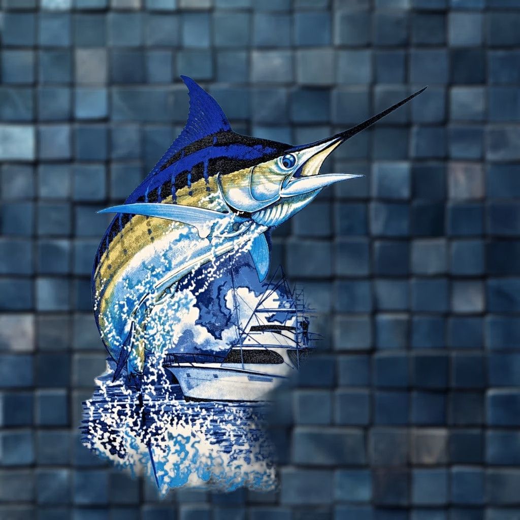 Guy Harvey Guy Harvey Marlin Muscle Tank T-Shirt Men L Bluewater Offshore Fishing Graphic Size US L / EU 52-54 / 3 - 1 Thumbnail