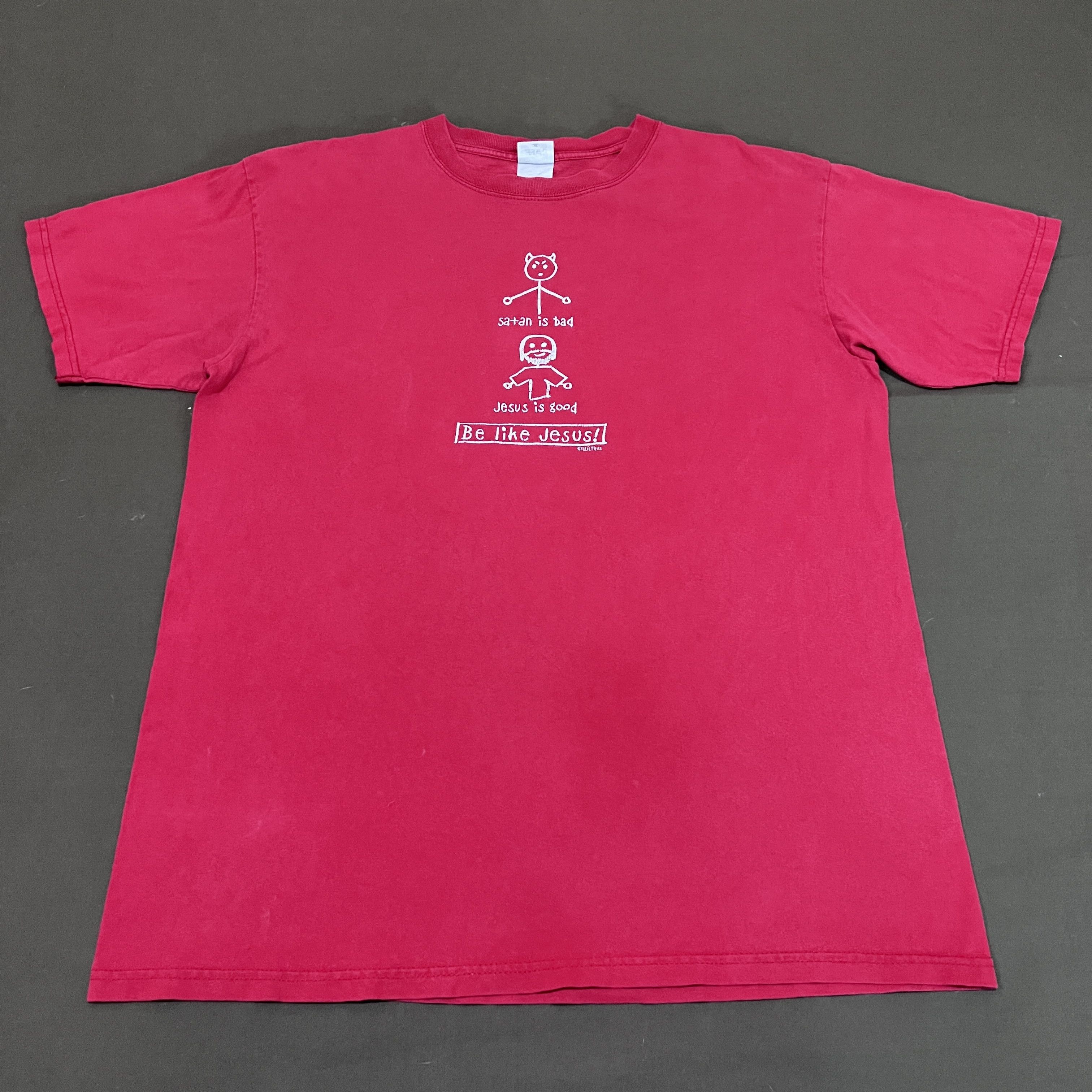 Vintage Vintage Y2K Jesus is good Satan is bad God Holy Bible Tee Size US L / EU 52-54 / 3 - 2 Thumbnail