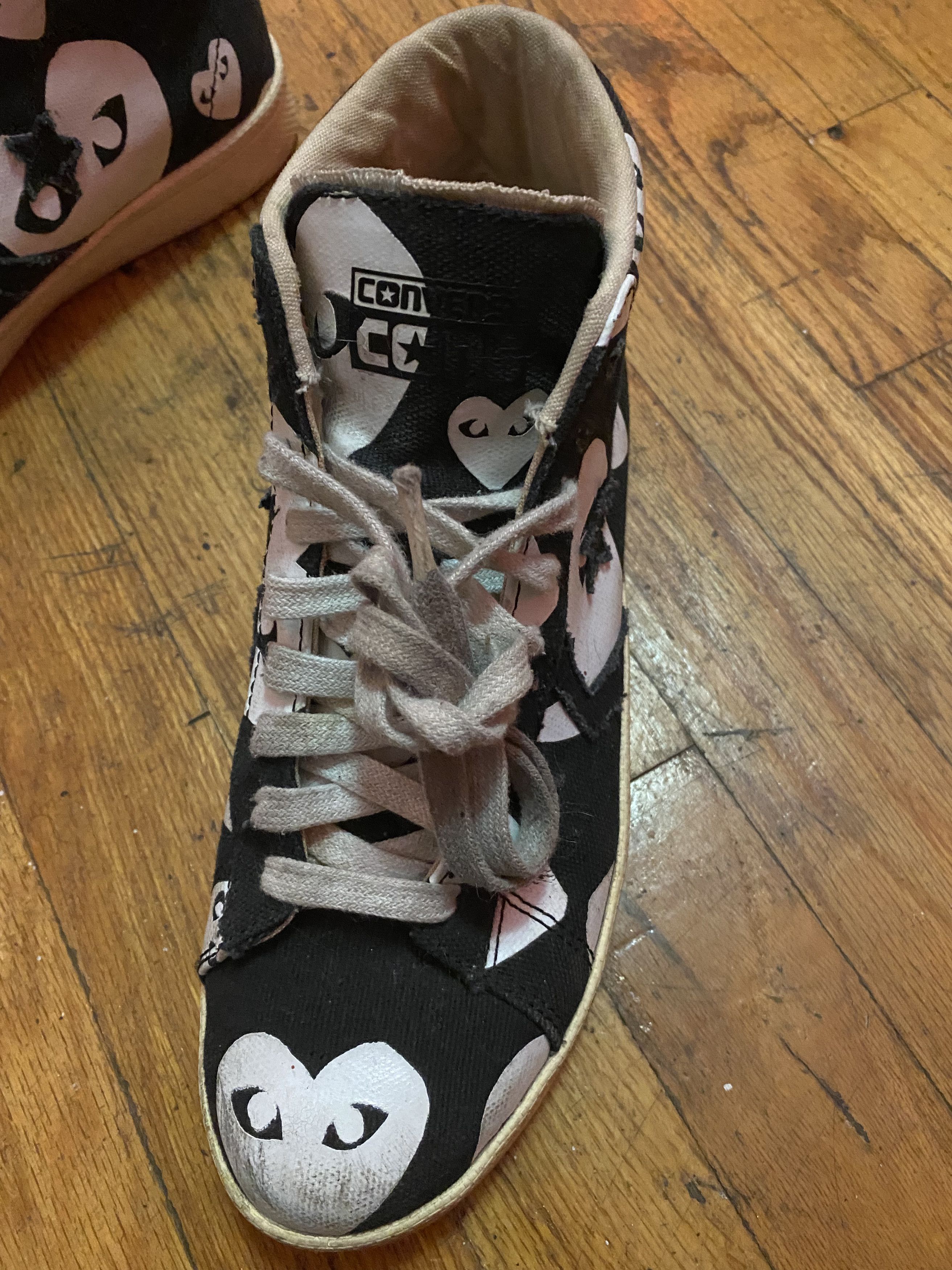 Comme des Garcons COMME DES GARÇONS x CONVERSE Hi-Top Snkrs ⊛ BLK/WTE ⊛ GntlyW Size US 7.5 / IT 37.5 - 6 Thumbnail