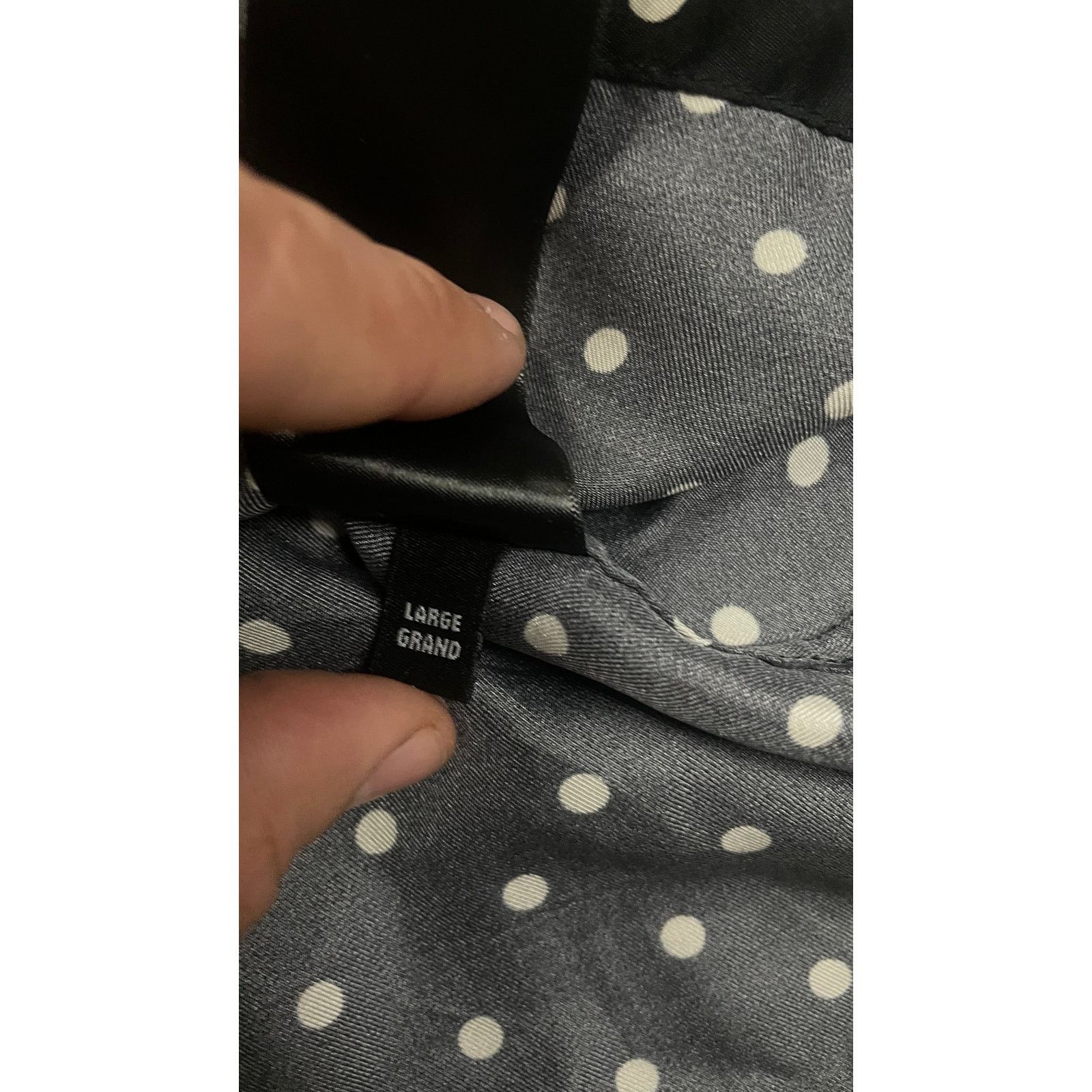 Amiri Amiri Polka Dot Silk Button Up Black Cream Used Large Size US L / EU 52-54 / 3 - 6 Thumbnail