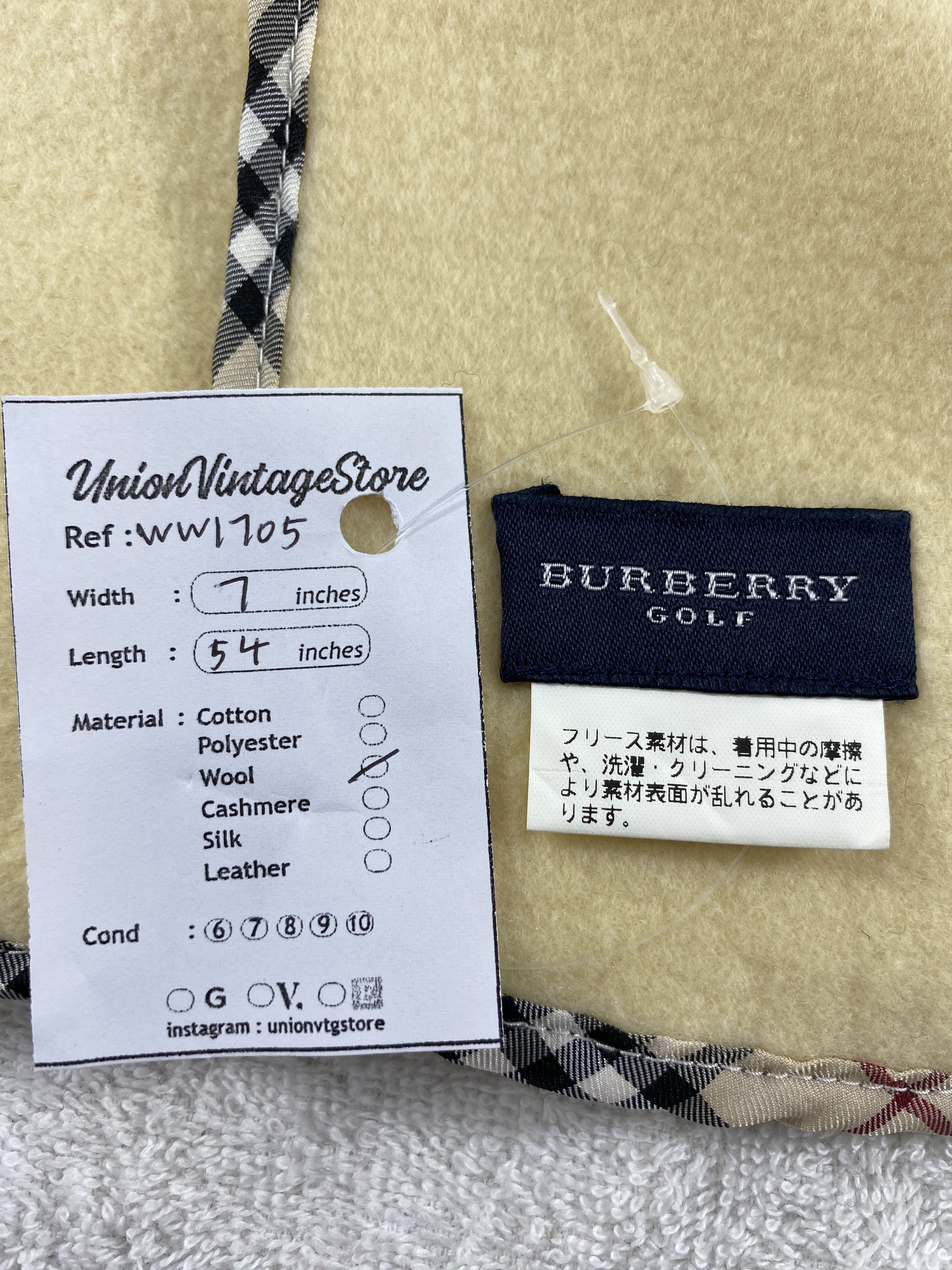 Burberry × Vintage Burberry Scarf / Muffler / Neckwear - WW1705 Size ONE SIZE - 5 Thumbnail
