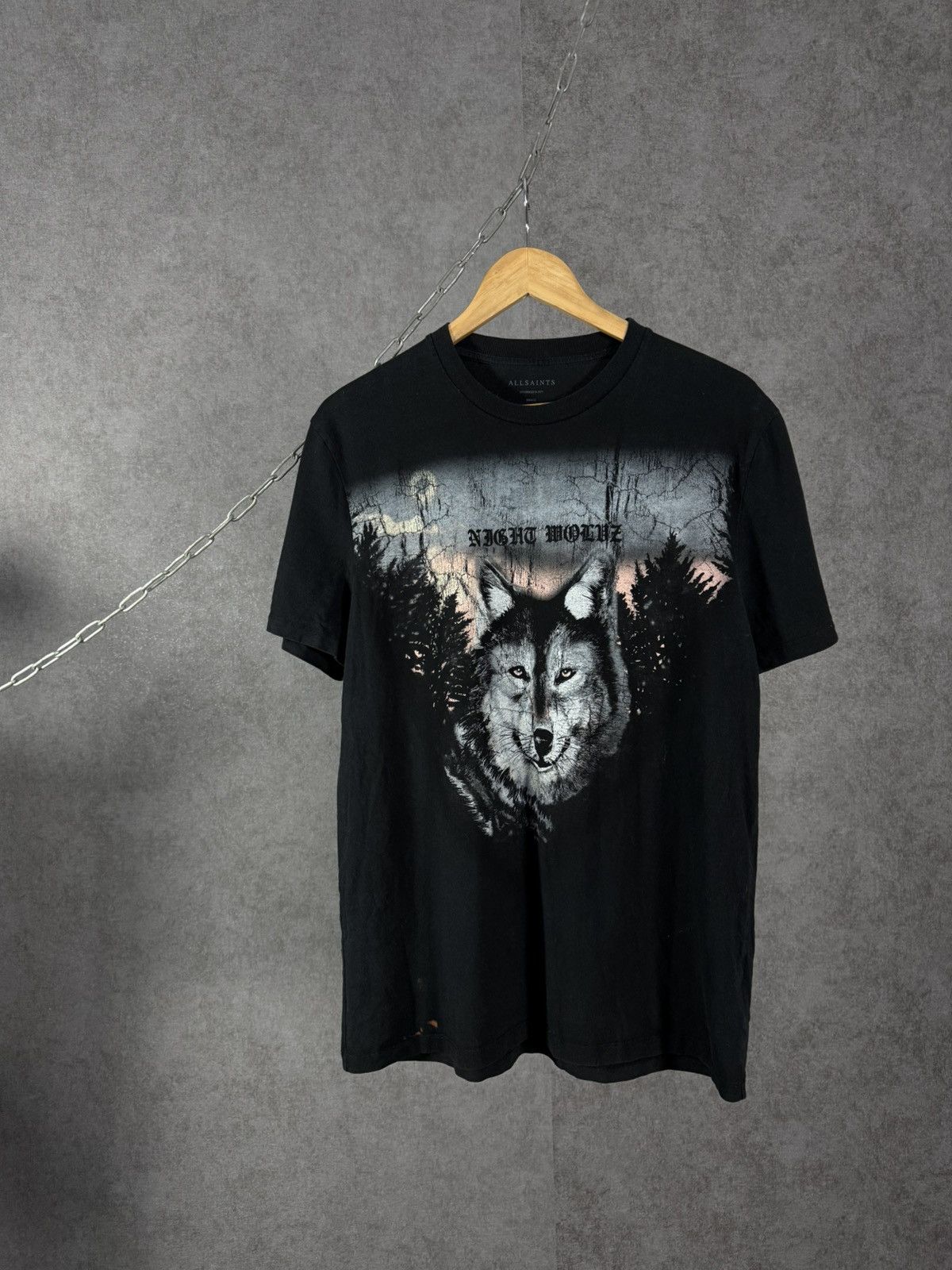 Allsaints Allsaints designer wolf oversized tee Size US S / EU 44-46 / 1 - 1 Thumbnail