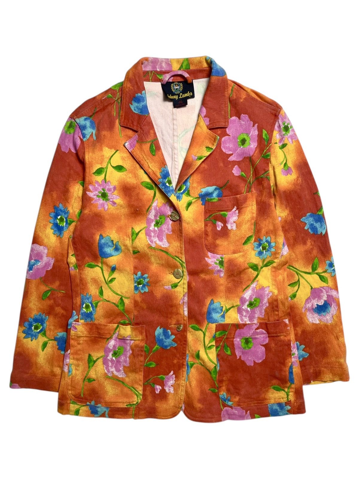 Yasuyuki Ishii 1980’s Jhony Lambs - Fantasy Floral Blazer Jacket Size M / US 6-8 / IT 42-44 - 1 Thumbnail