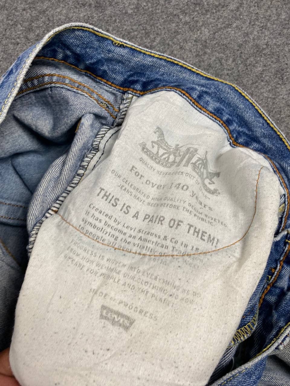 Levi's levis 505 relaxed fit distressed denim nice design Size US 36 / EU 52 - 16 Thumbnail