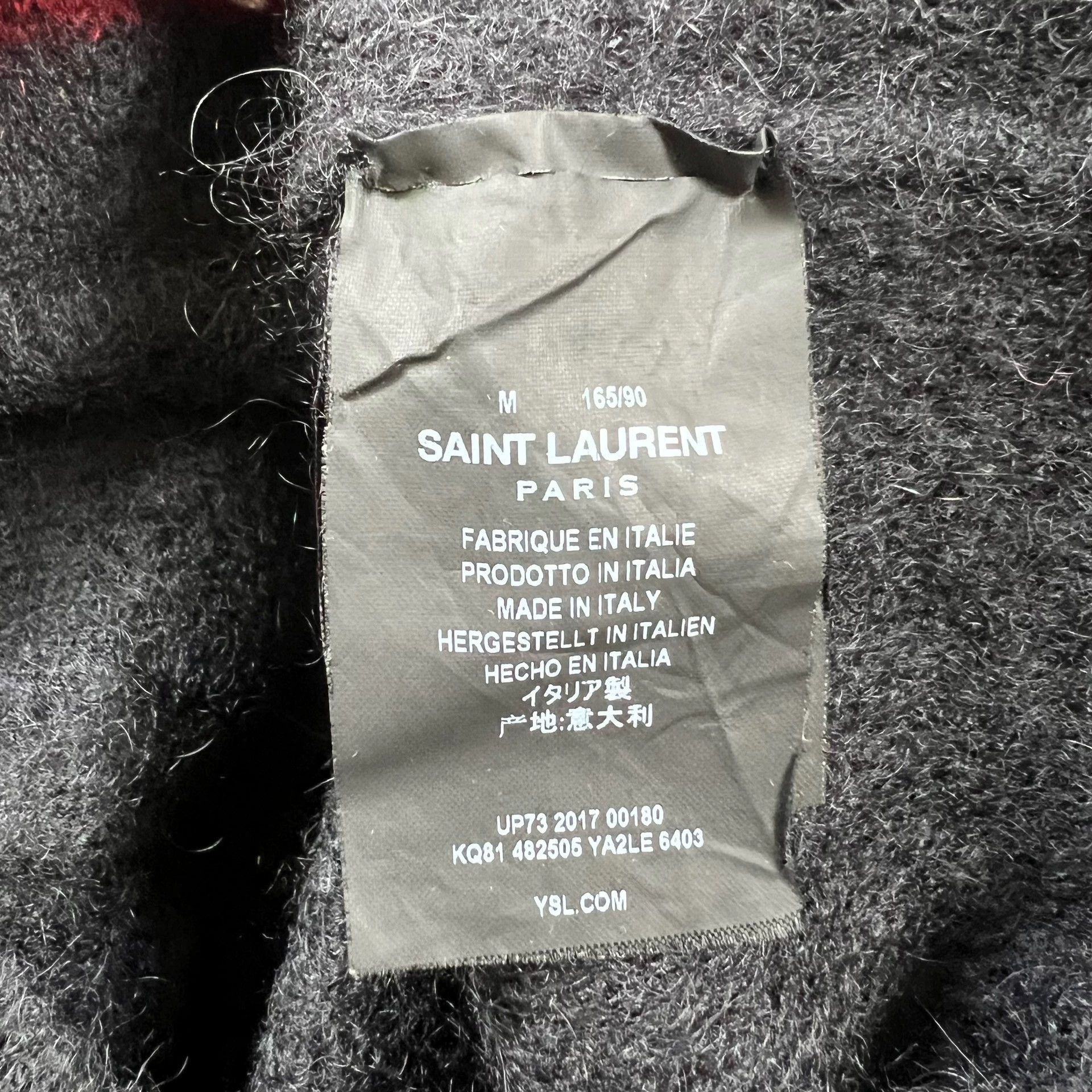 Saint Laurent Paris Saint Laurent Paris Saint Laurent Paris 17fw red lip cardi Size US M / EU 48-50 / 2 - 4 Thumbnail