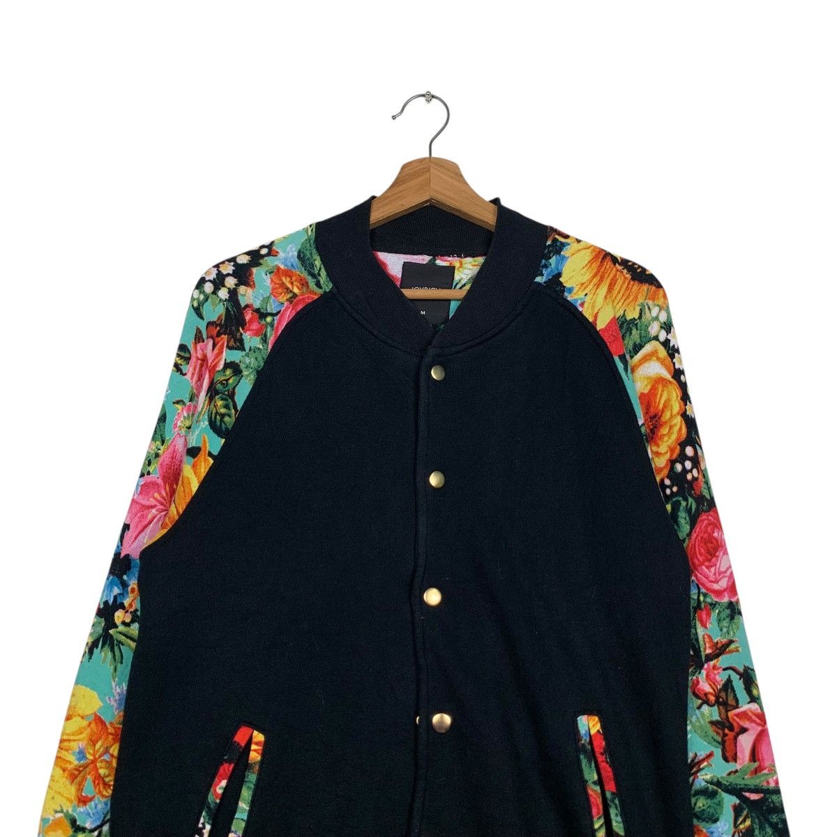 Japanese Brand JOYRICH Florals Graphic Sleeve Varsity Jacket #2207-C97 Size US M / EU 48-50 / 2 - 2 Thumbnail