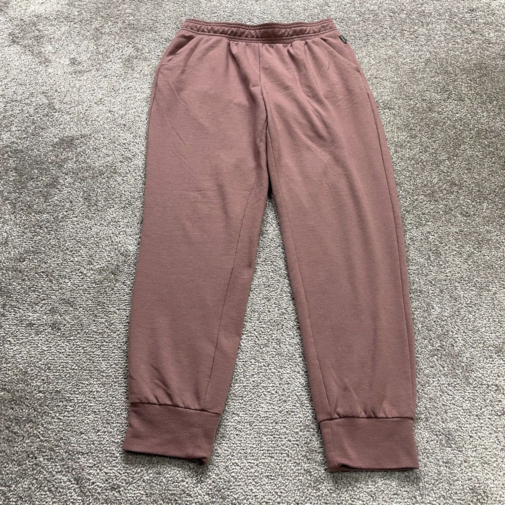 Eddie Bauer Eddie Bauer Womens Small Old Rose Lounge Jogger Pants Fleece Tapered 29x27.5 Size 28" / US 6 / IT 42 - 2 Thumbnail