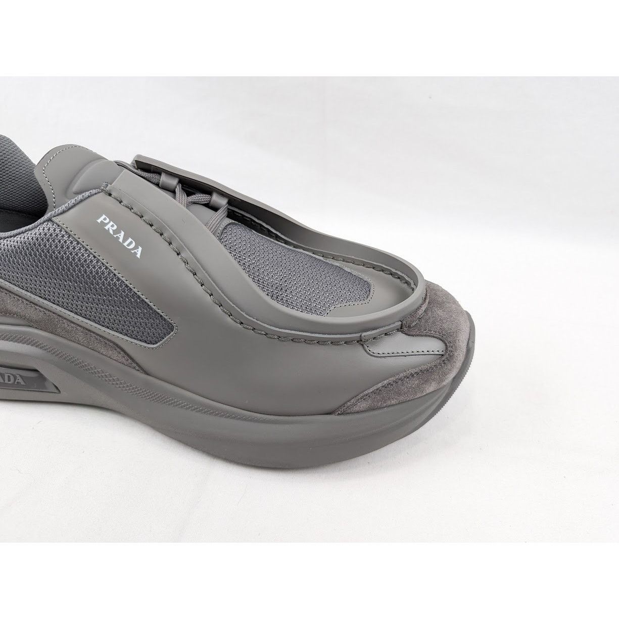 Prada o1rshd1 Spaz Rois Bike Sneakers in Marmo Size US 12 / EU 45 - 3 Thumbnail