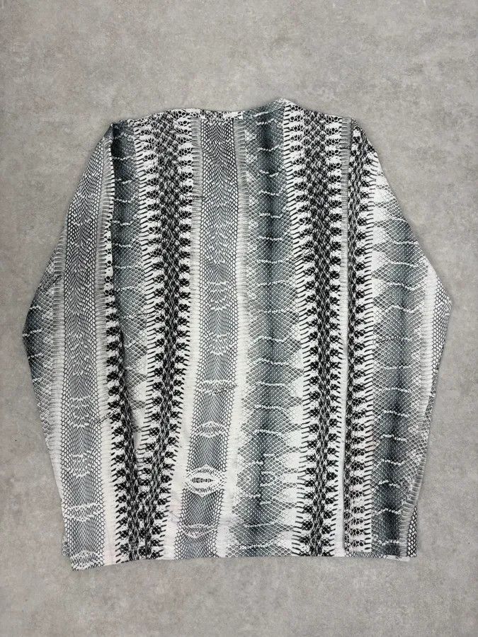 Roberto Cavalli 2000s Roberto Cavalli Python Snake Grey Longsleeves Size US S / EU 44-46 / 1 - 6 Thumbnail