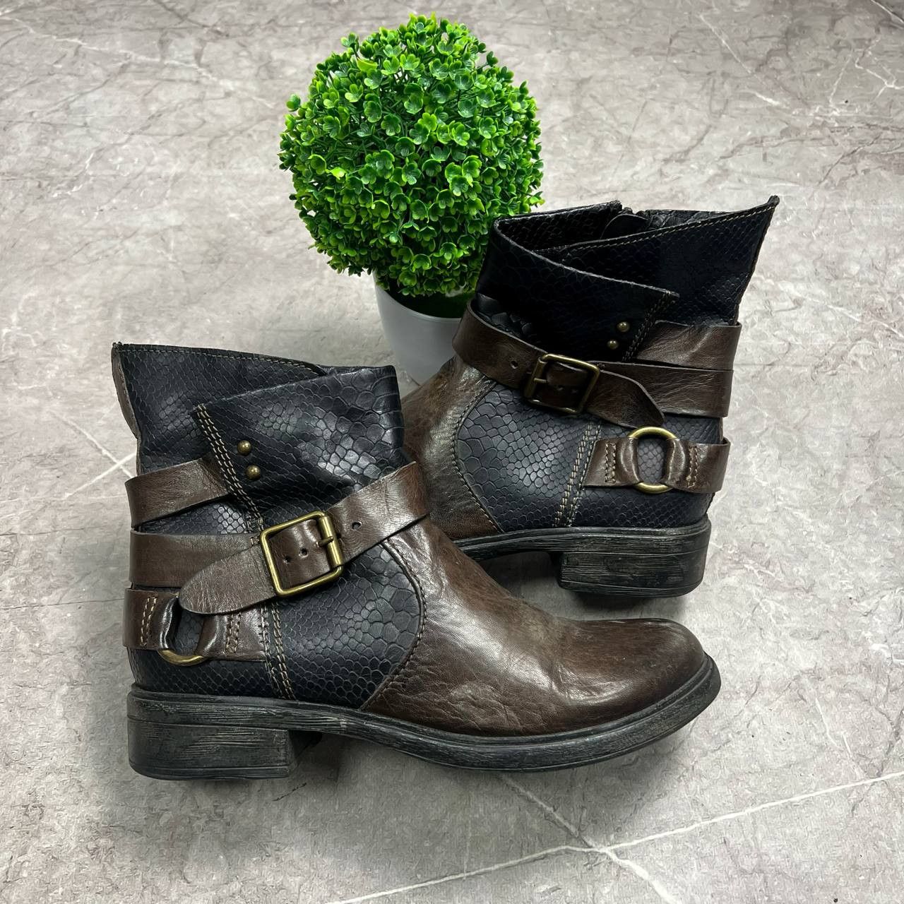 Japanese Brand Vintage AS.98 AirStep Style Acnle Leaher Biker Italian Boots Size US 8 / EU 41 - 5 Thumbnail