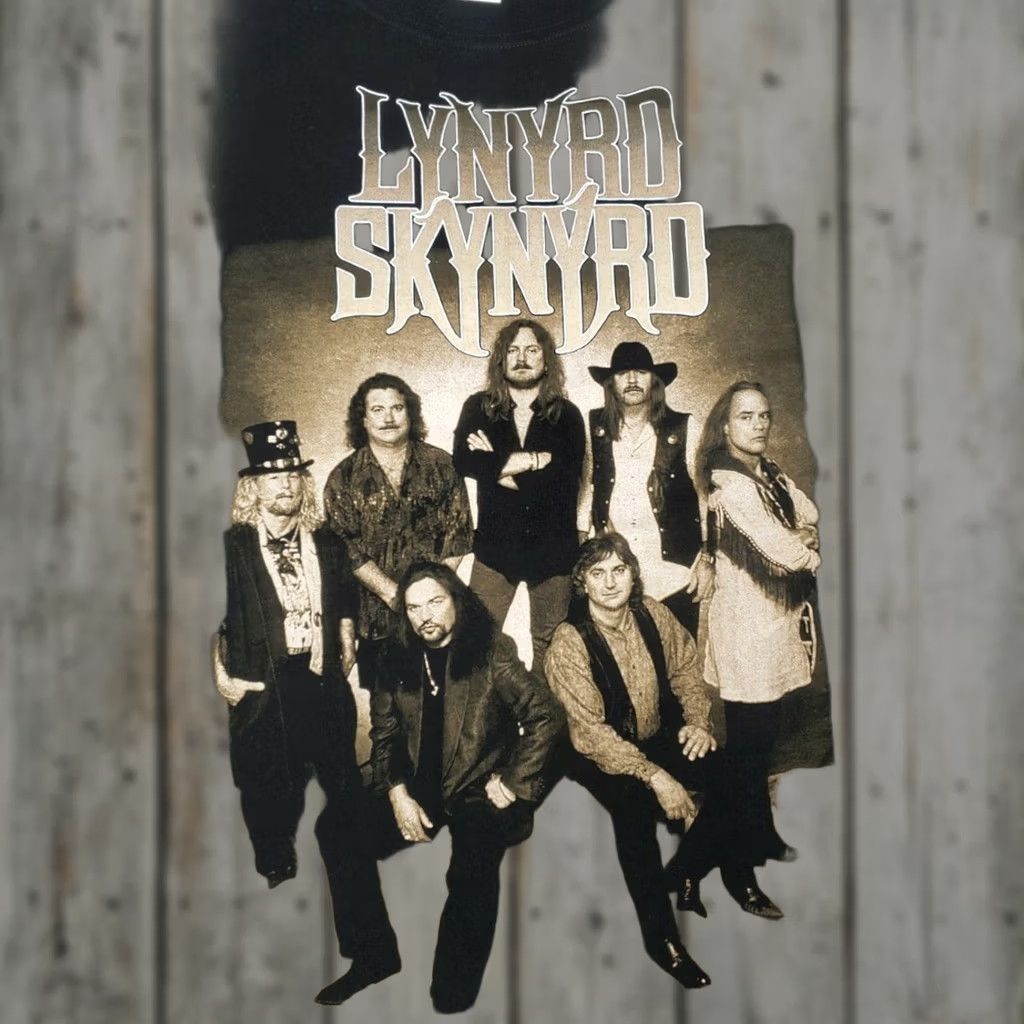 Vintage VINTAGE Lynyrd Skynyrd Band 1977 Twenty 1997 Tour T-Shirt Men’s XL Black Cotton Silhouette Crew Neck Short Sleeve Rock Mint Cond US MINT Cond Size US XL / EU 56 / 4 - 1 Thumbnail