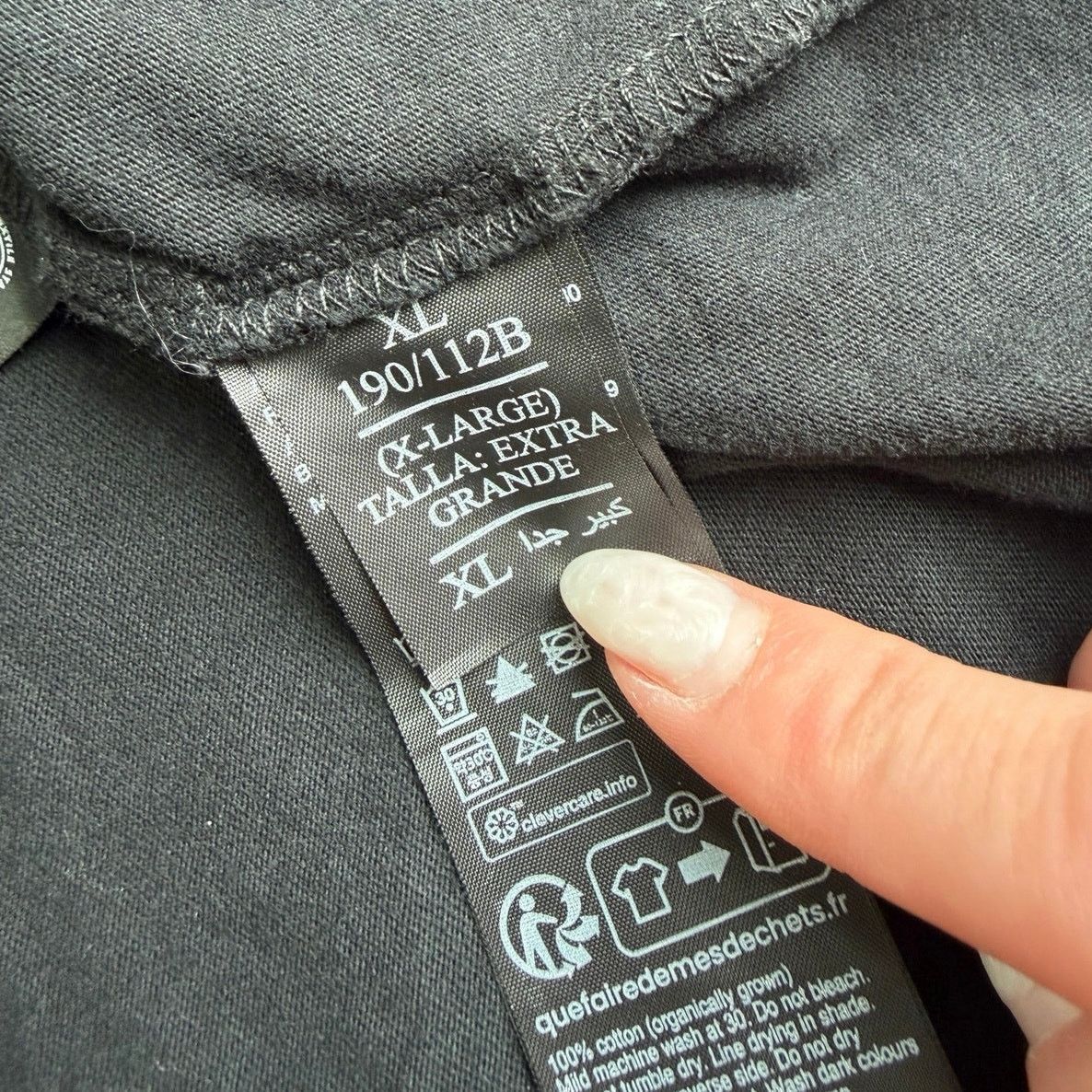 Allsaints AllSaints Black Crewneck T Shirt XL Organic Cotton Logo Tee Size US XL / EU 56 / 4 - 4 Thumbnail
