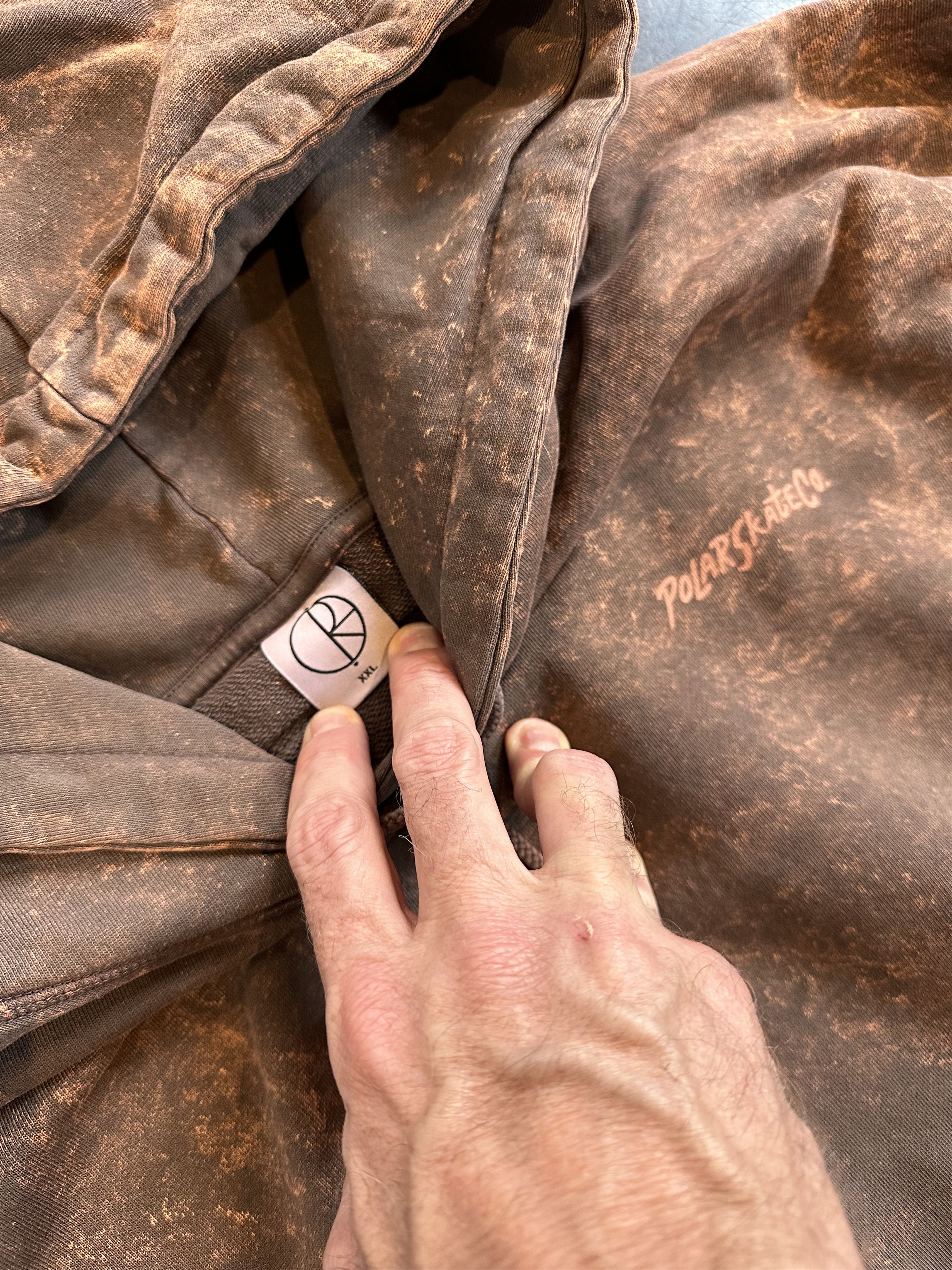 Polar Skate Co. POLAR Acid Frank Hoodie | Surf Logo - Brown XXL Size US XXL / EU 58 / 5 - 2 Thumbnail