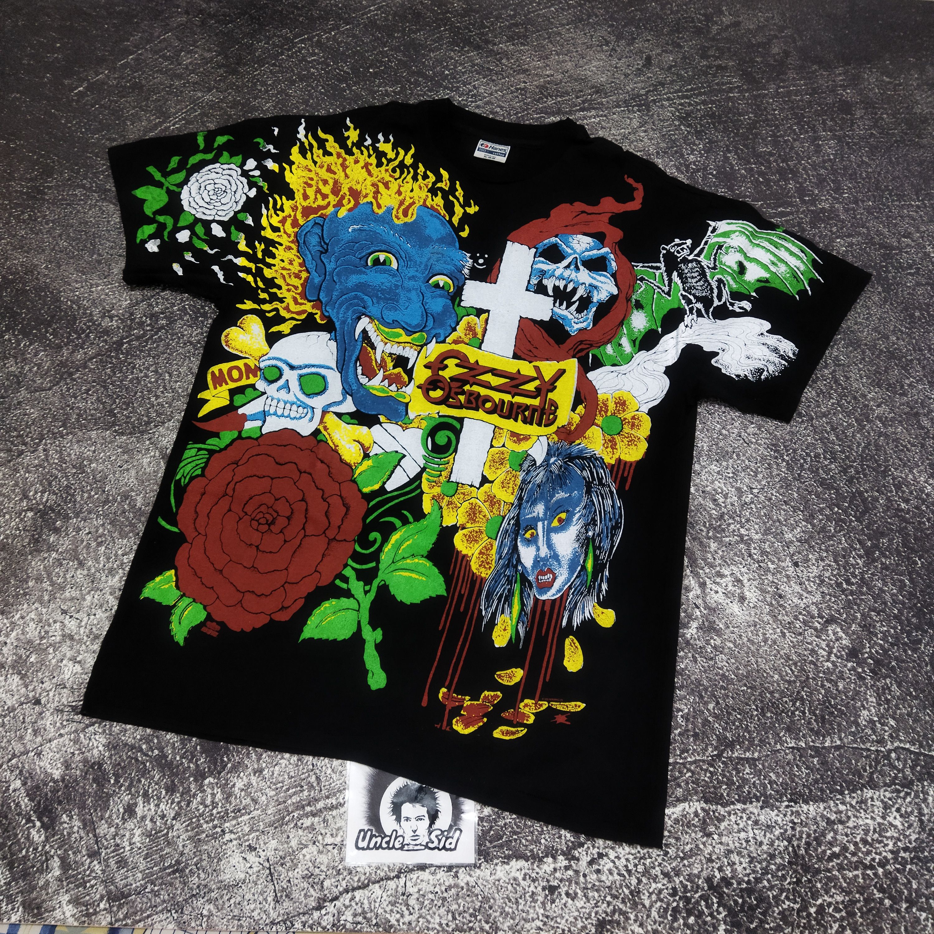 Hanes × Made In Usa × Ozzy Osbourne Ozzy Osbourne Tattoo All Over