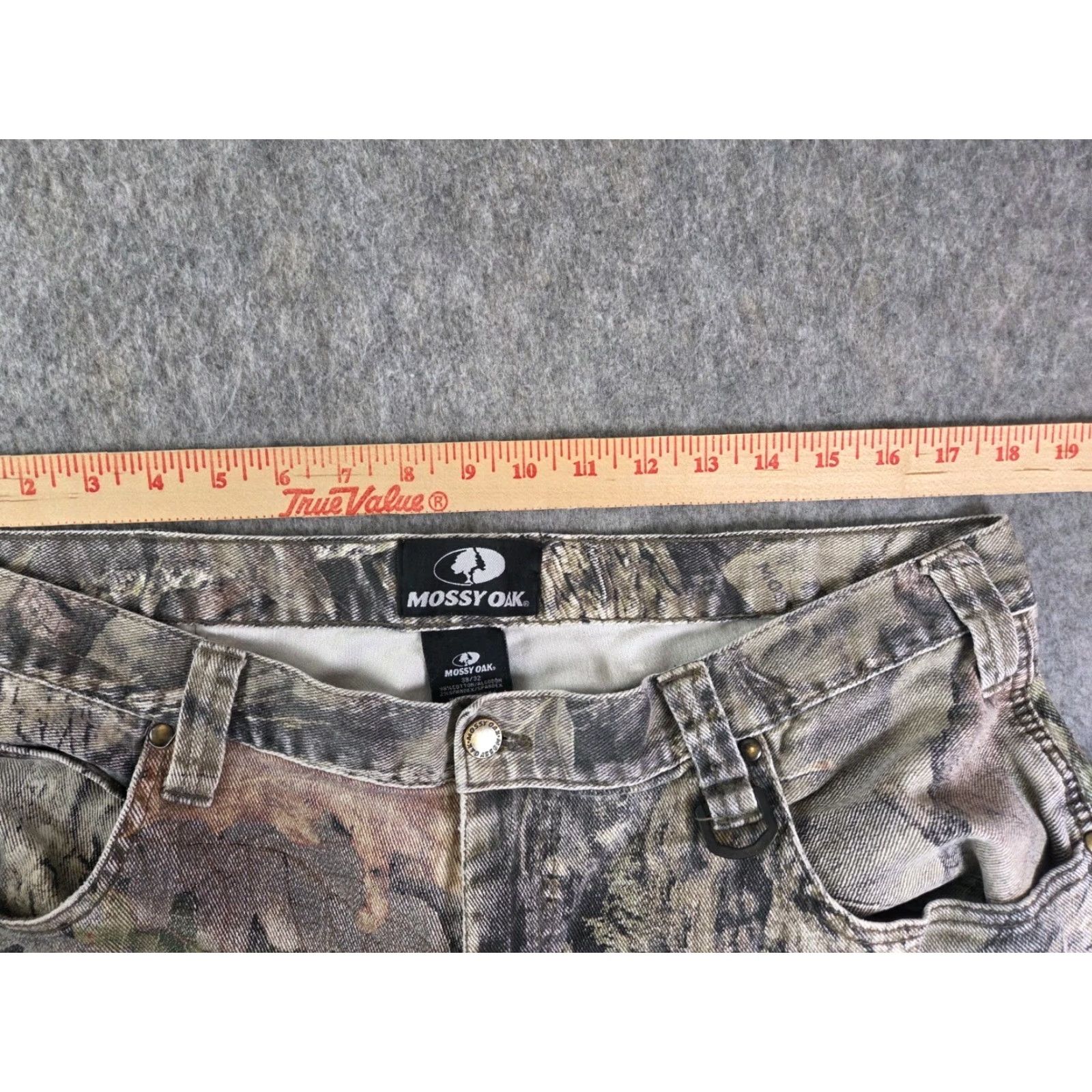 Vintage Mossy Oak Jeans Men 36 Denim Camouflage Movement USA Cargo Pocket Straight 27 Inseam Regular Size 36x27 Size US 36 / EU 52 - 6 Thumbnail