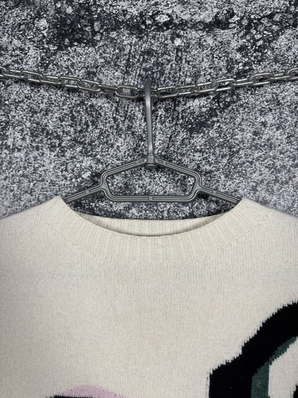 Lacoste Lacoste L!VE Patterned Knit Sweater Wool Pullover Size 40 Size S / US 4 / IT 40 - 7 Thumbnail