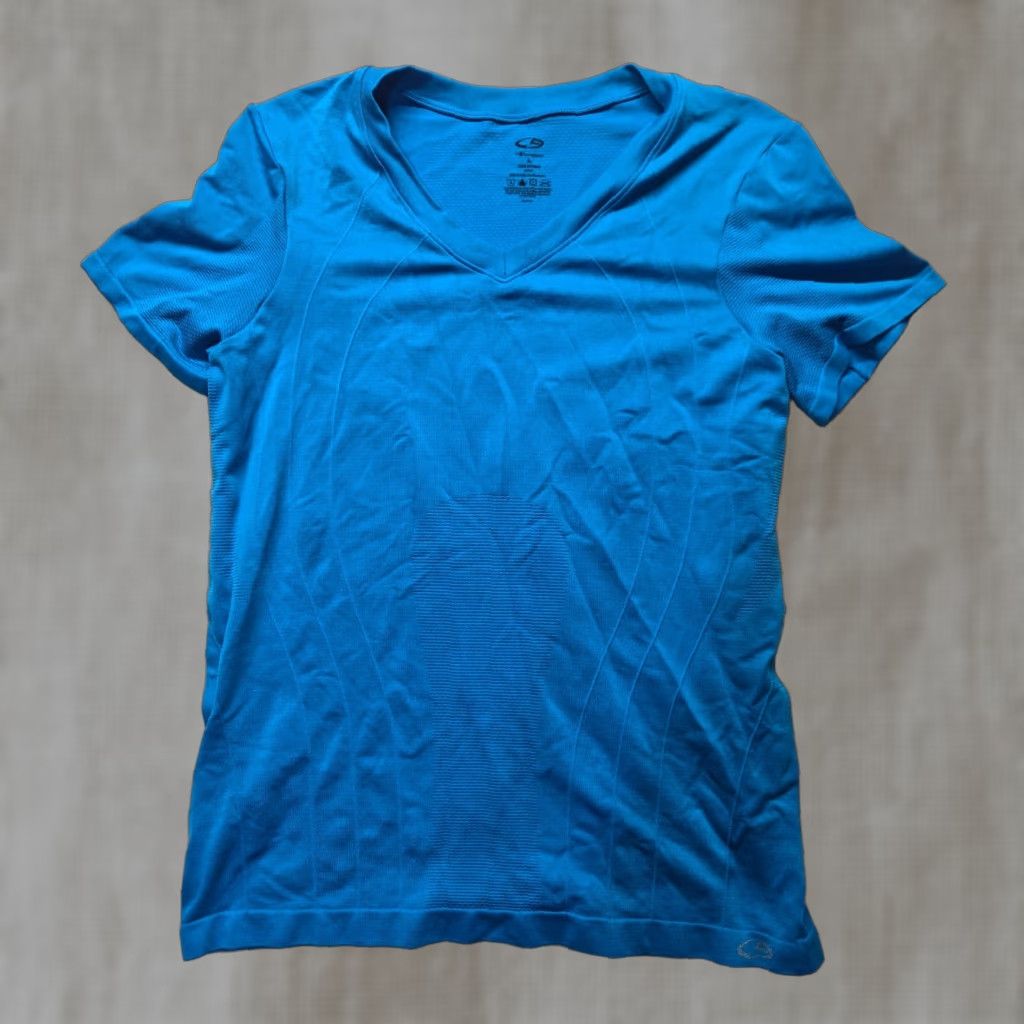 Champion Champion C9 Solid Blue Lightweight Athletic Workout T-Shirt Adult Women S Small Size S / US 4 / IT 40 - 1 Thumbnail