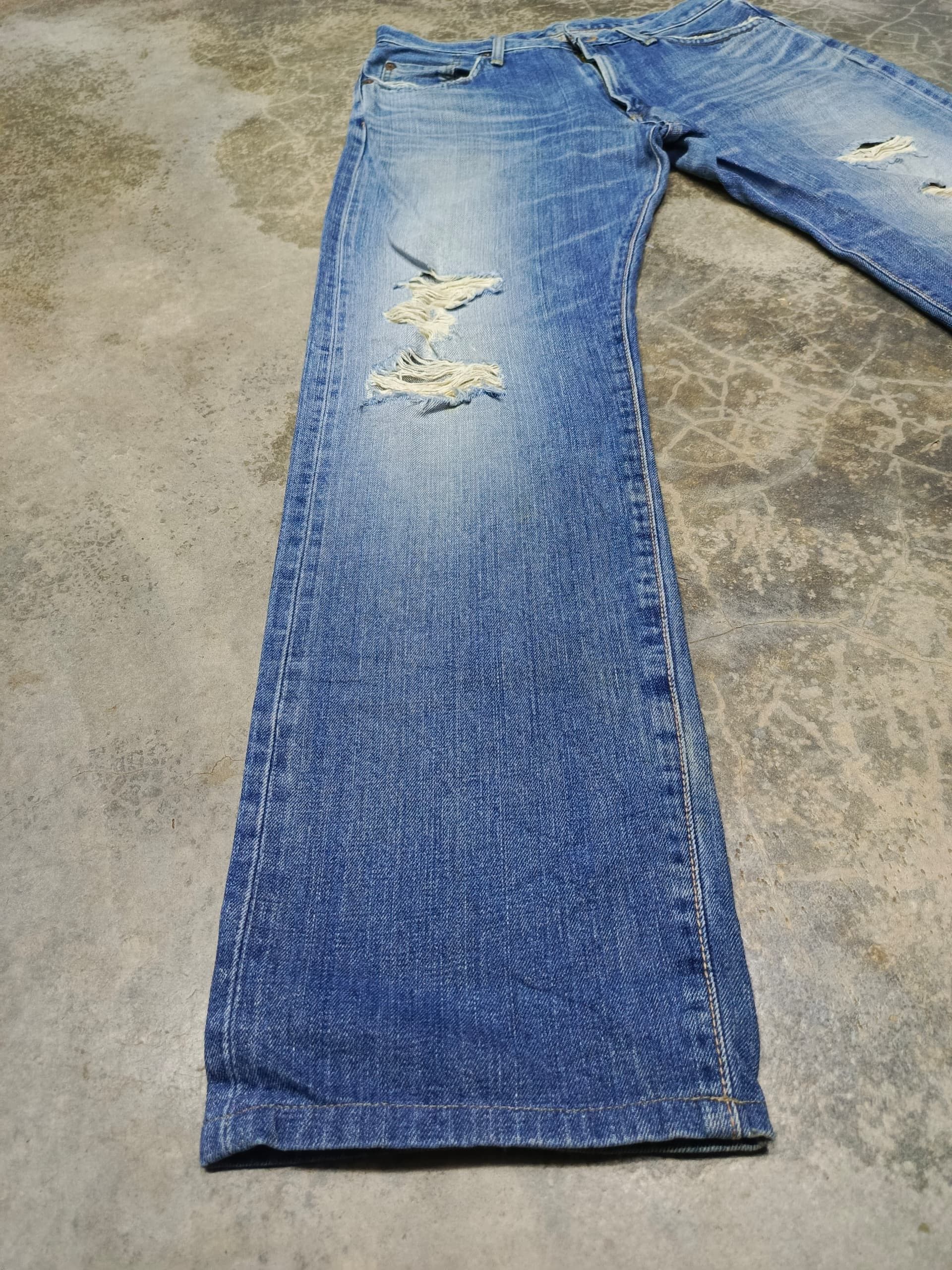 Tornado Mart Vintage edwin distressed 505XX selvedge jeans Size US 32 / EU 48 - 3 Thumbnail
