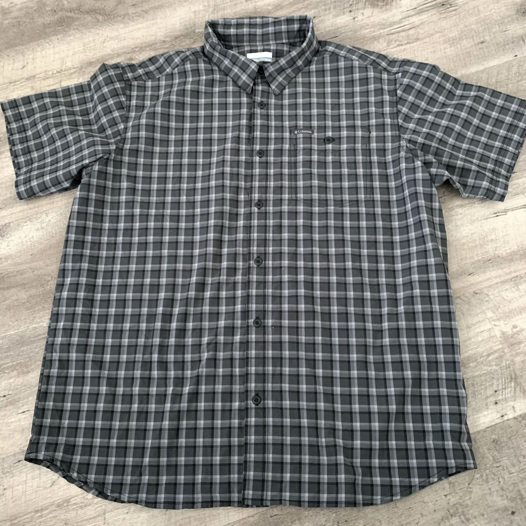 Vintage Columbia Performance Shirt Mens XL Gray Outdoor Hiking Lightweight Pocket Check Size US XL / EU 56 / 4 - 3 Thumbnail