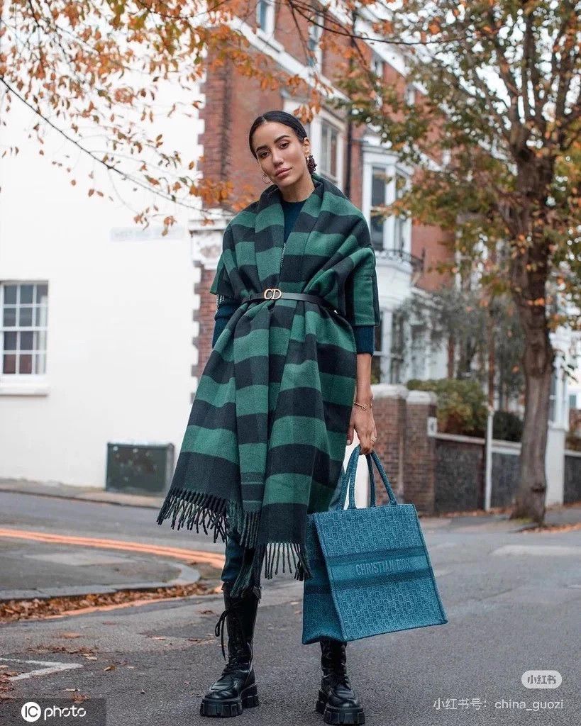 Dior Dior Vintage Dark Green Plaid Shawl Scarf M NWT Size ONE SIZE - 8 Thumbnail