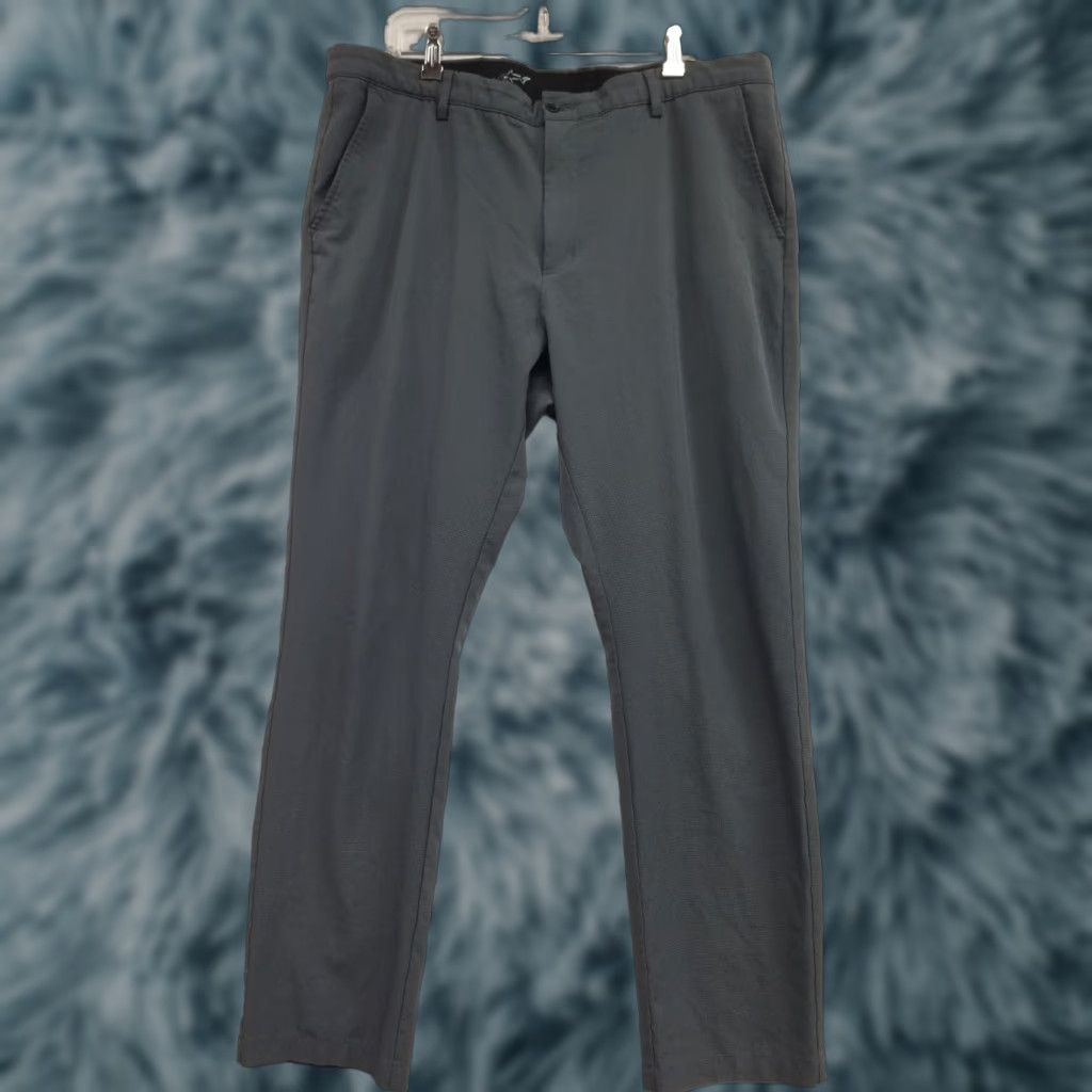 Vintage Greg Norman Men's Pants Golf Flat Front 38x32 Gray Polyester Spandex Regular Mens Size US 38 / EU 54 - 1 Thumbnail