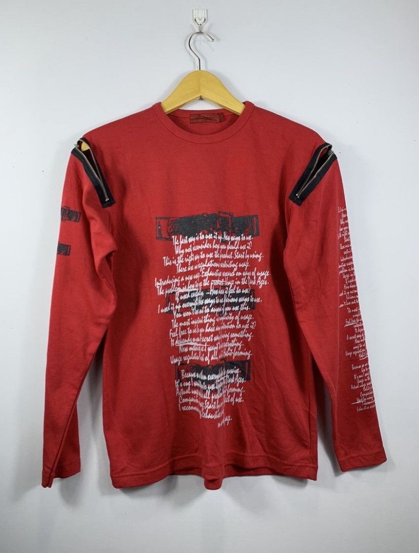 20471120 Japanese Gothic Red Ziper The U.K Punk long slevee Size US M / EU 48-50 / 2 - 2 Thumbnail