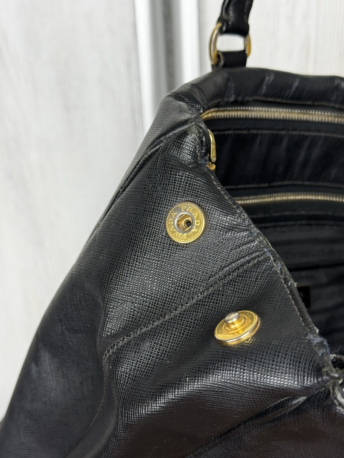 Prada Prada Black Saffiano Lux Leather Large Gardener's Tote Bag Size ONE SIZE - 22 Thumbnail