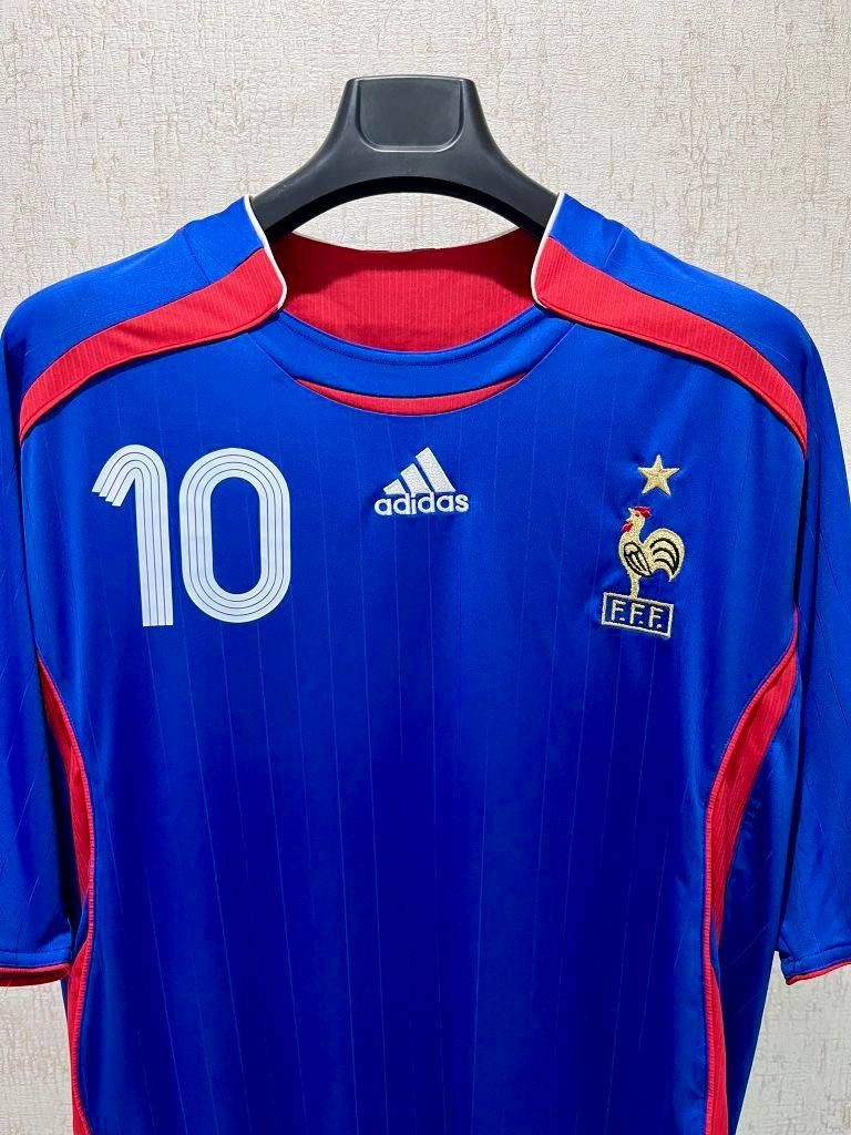 Adidas Vintage Adidas France 2006 Zidane #10 Jersey Size US XXL / EU 58 / 5 - 3 Thumbnail