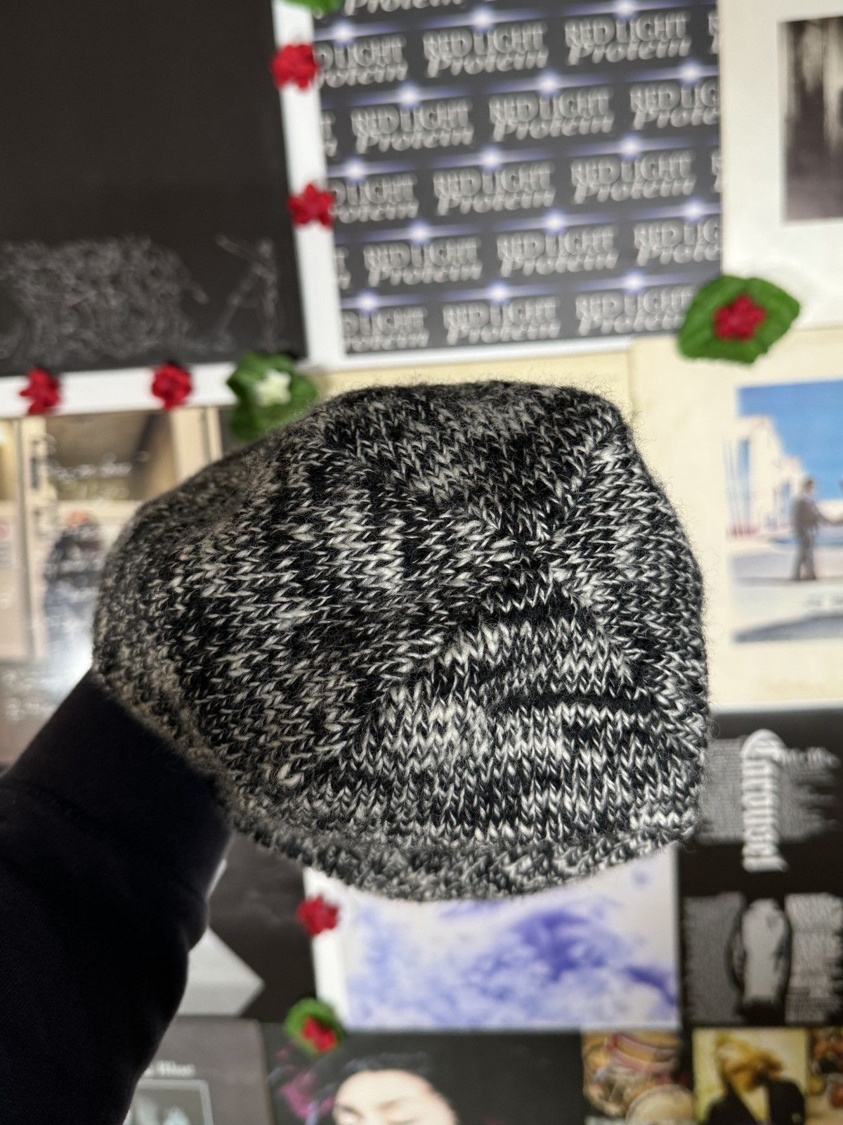 Undercover AW11 "Mirror" See Eat Human Flesh Wool Beanie Size ONE SIZE - 3 Thumbnail
