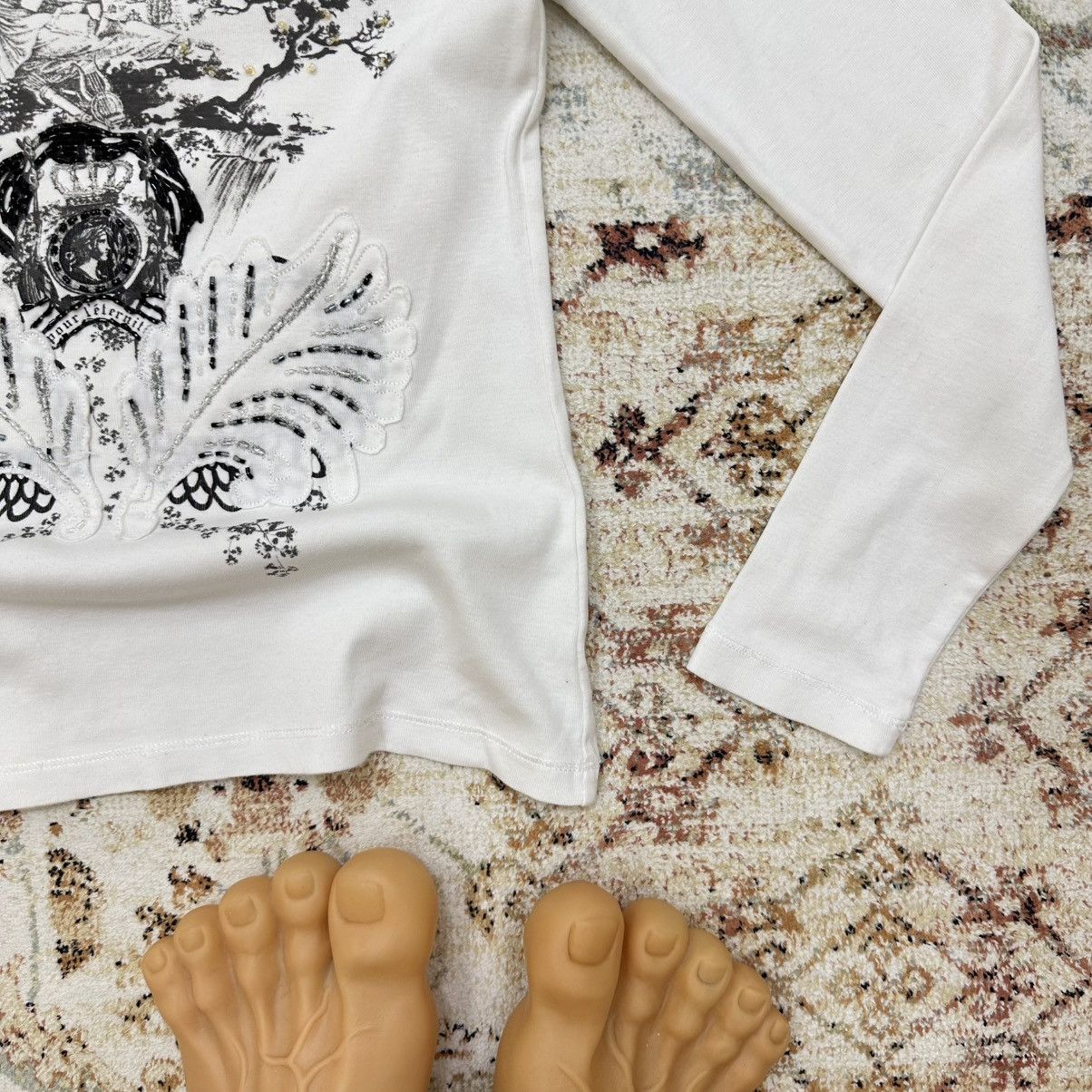 Japanese Brand × Vintage Vintage Japanese Style Oui Moments Long-sleeve T-shirts Size S / US 4 / IT 40 - 4 Thumbnail