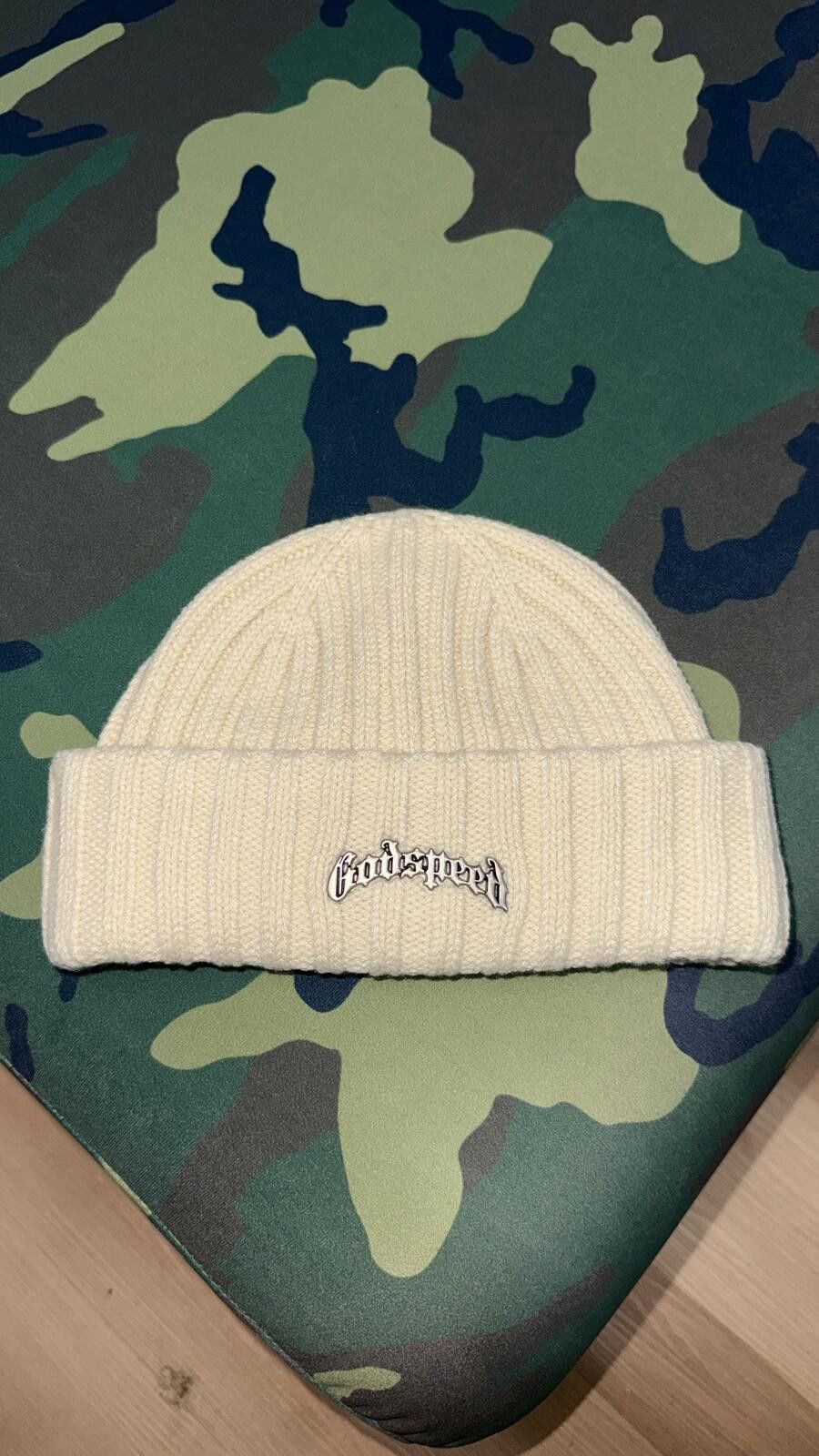Godspeed Godspeed Cream OG Logo Beanie Size ONE SIZE - 1 Thumbnail
