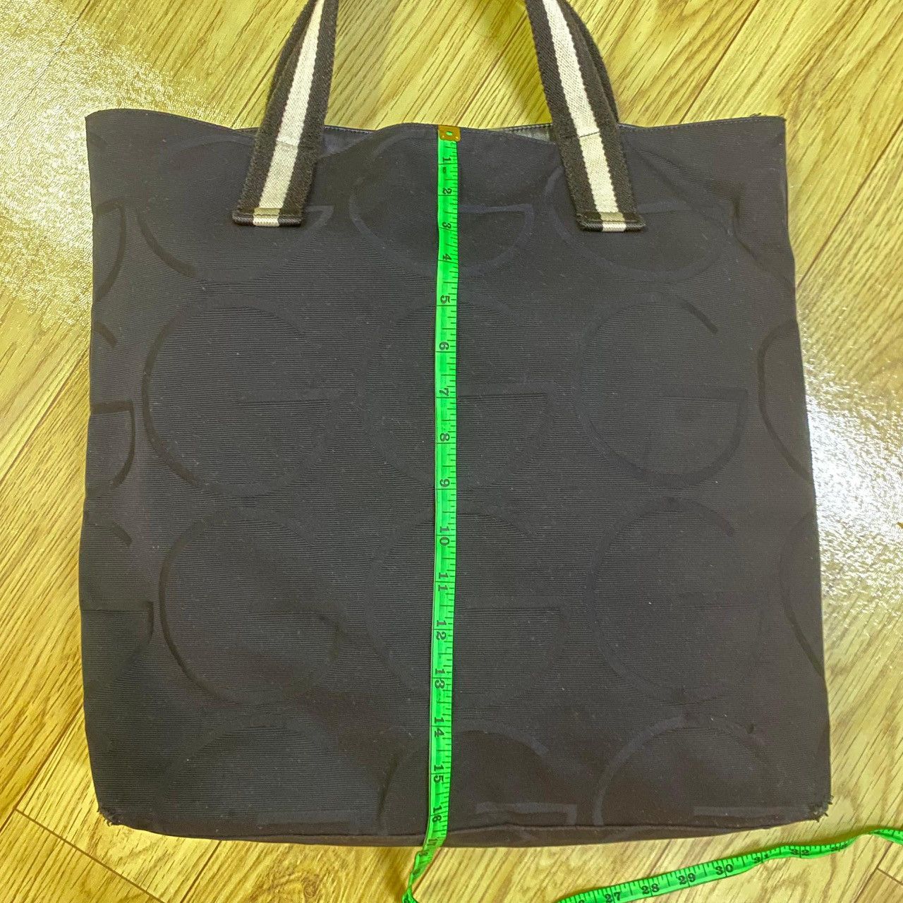 Gucci Gucci Tote Bag Black Canvas 123439 Hand Women's Men's Size ONE SIZE - 3 Thumbnail