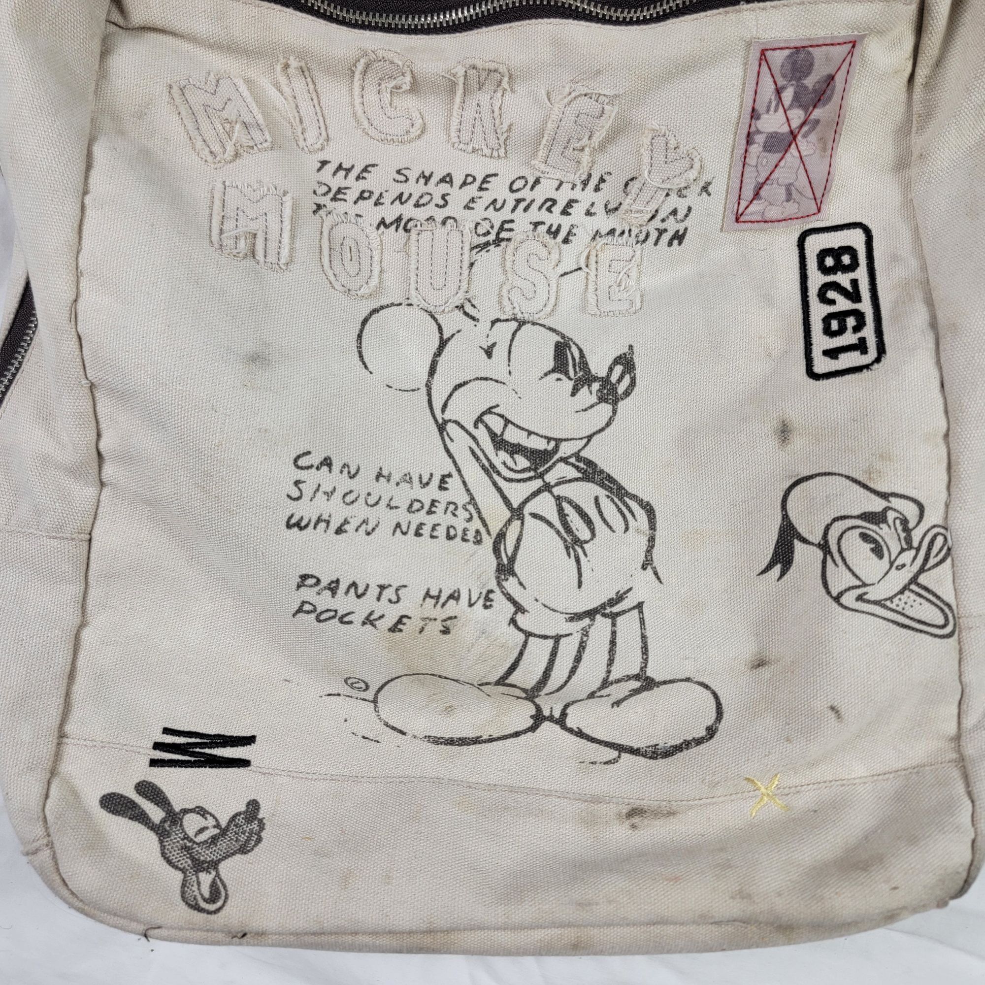 Disney Disney Mickey Mouse Adults White Backpack Casual Outdoors Th Size ONE SIZE - 5 Thumbnail