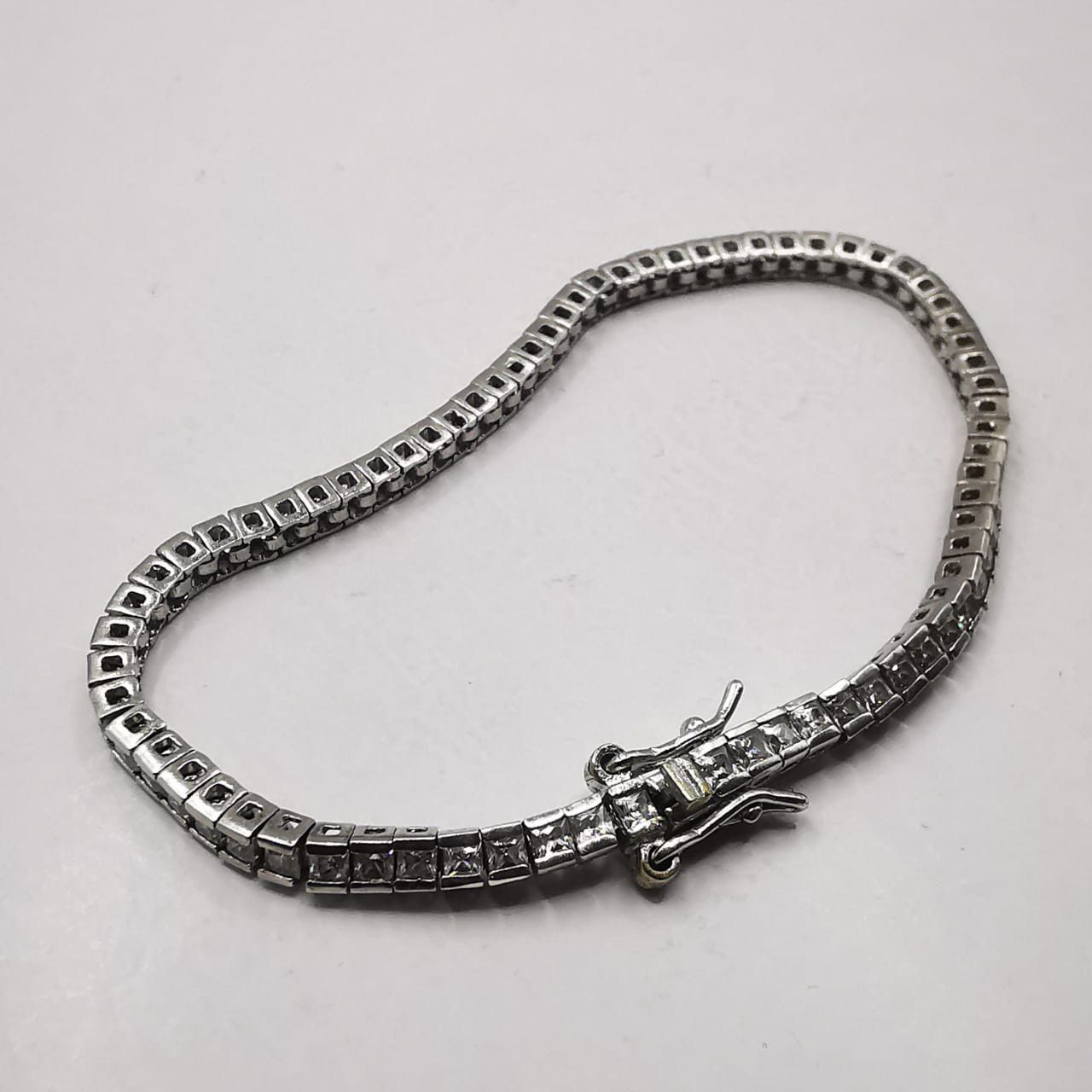 Vintage Vintage Bracelet Jewelry,925 Sterling Silver Zircon 7,93g Size ONE SIZE - 1 Thumbnail