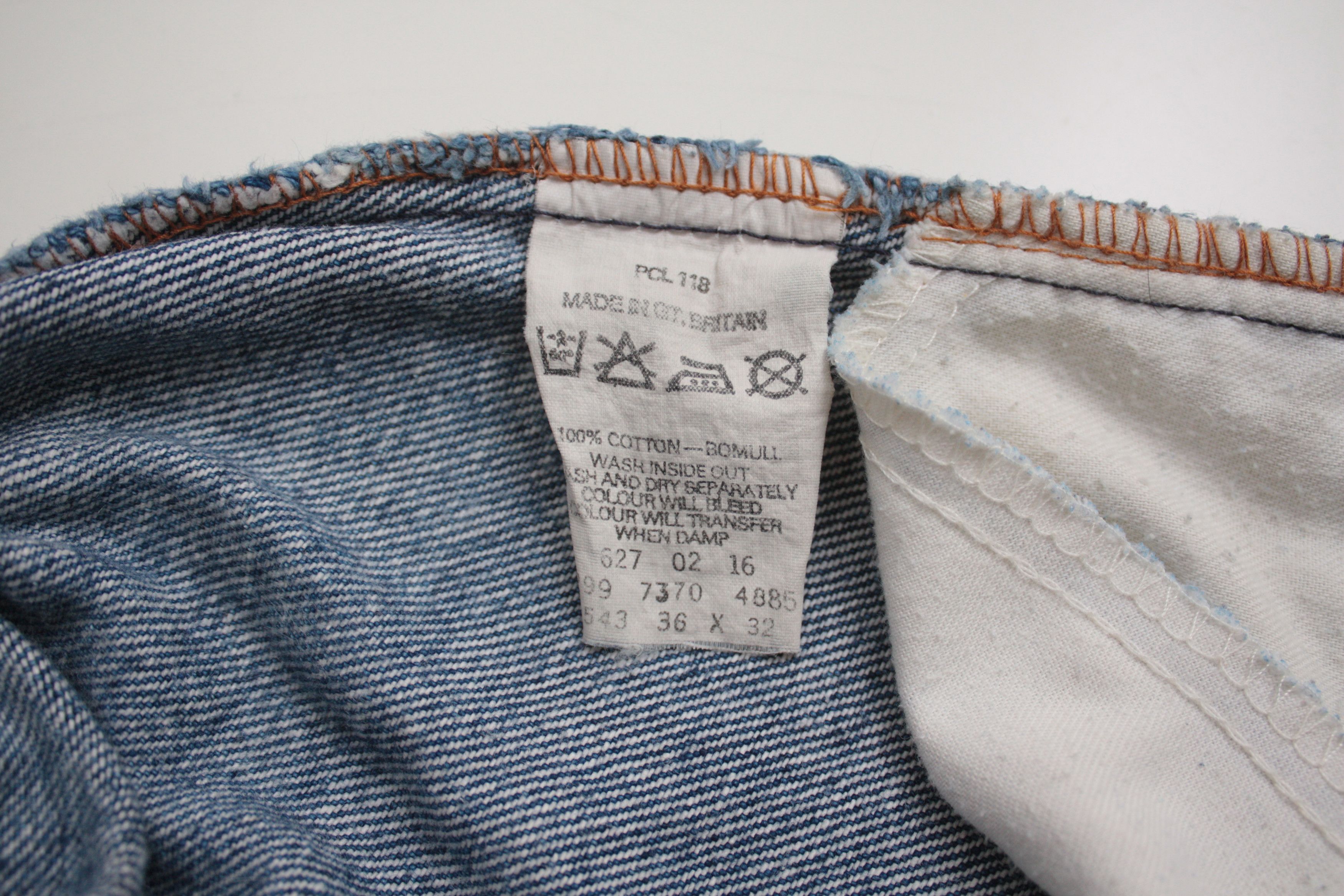 Levi's Vintage Clothing Levi's 627 Vintage Denim Blue Jeans W36L32 Made in UK Size US 36 / EU 52 - 6 Thumbnail