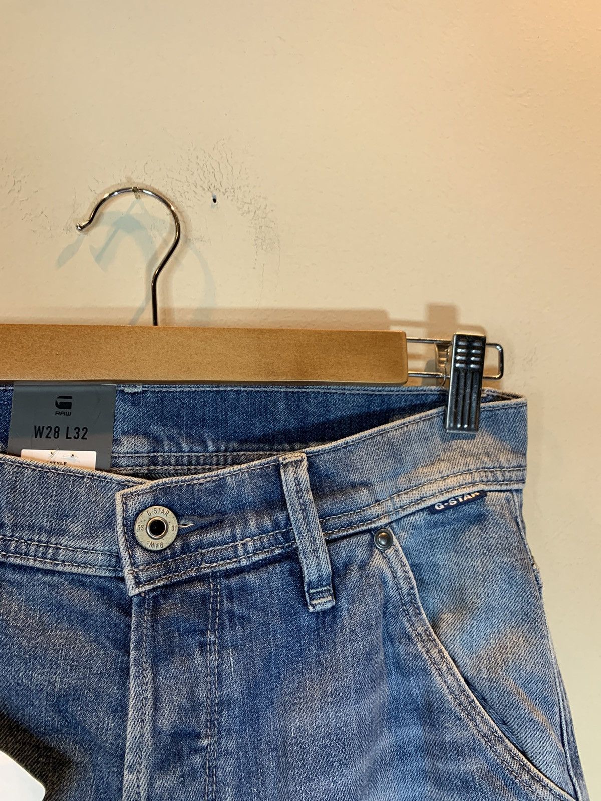 Designer × G-Star RARE New G-Star Raw Pilot 3D Slim Zip Knee Faded Denim Jeans Size US 28 / EU 44 - 5 Thumbnail
