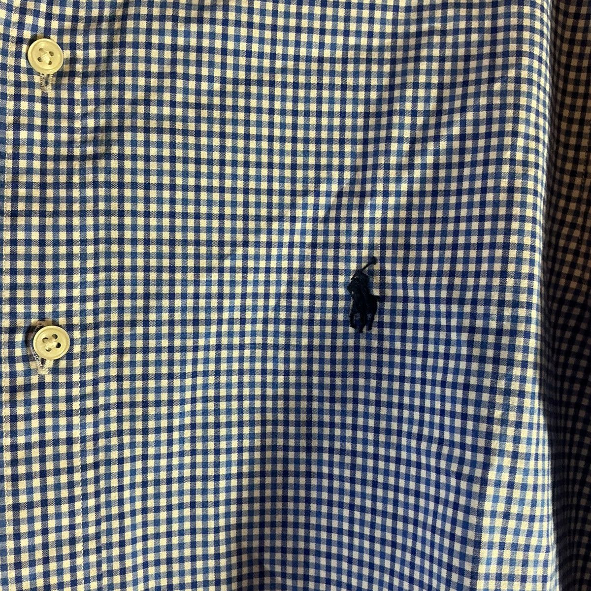 Ralph Lauren Ralph Lauren Men’s XL Navy Checkered Button Down Dress Shirt Size US XL / EU 56 / 4 - 2 Thumbnail