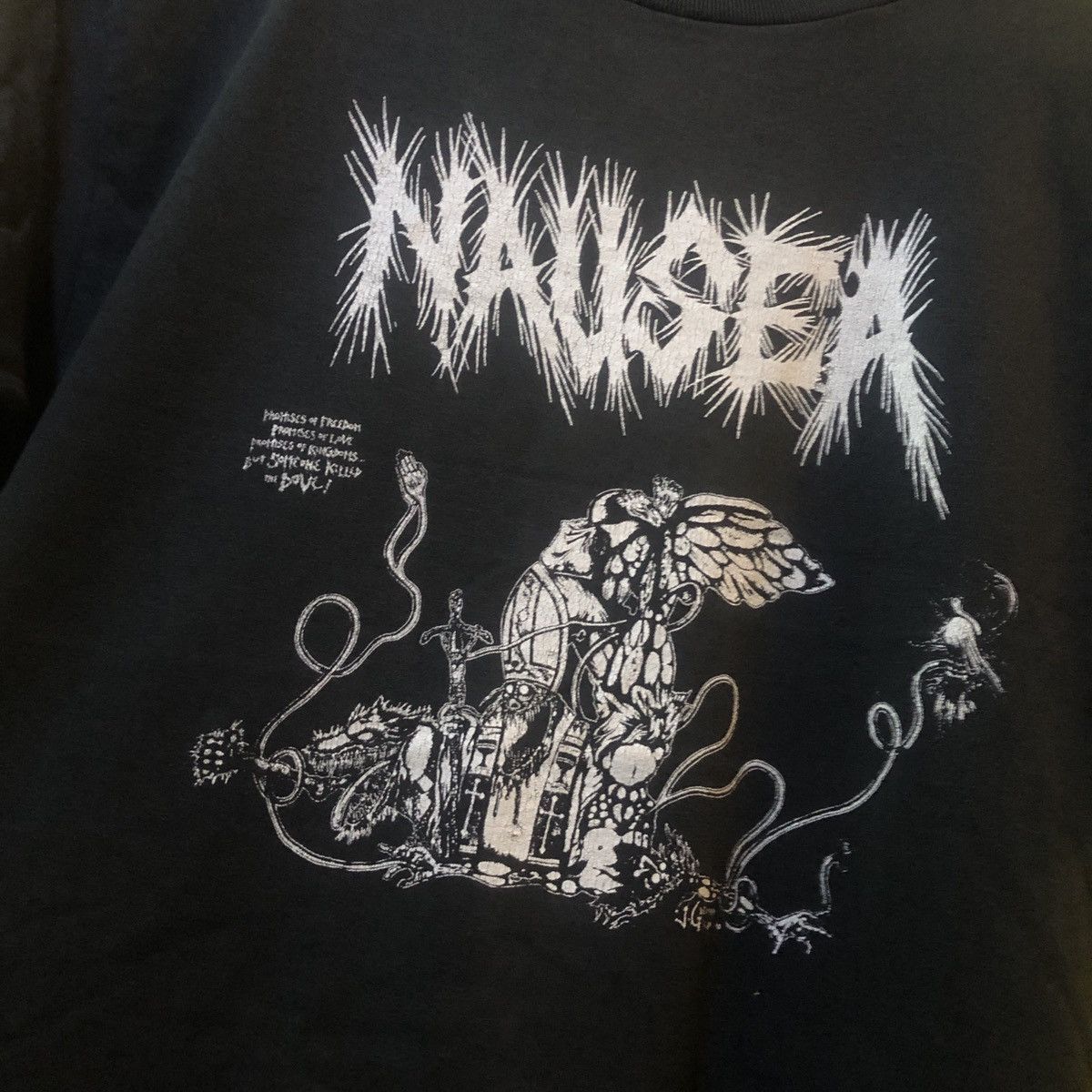 Band Tees × Vintage Vintage Nausea band tee Size US M / EU 48-50 / 2 - 2 Thumbnail